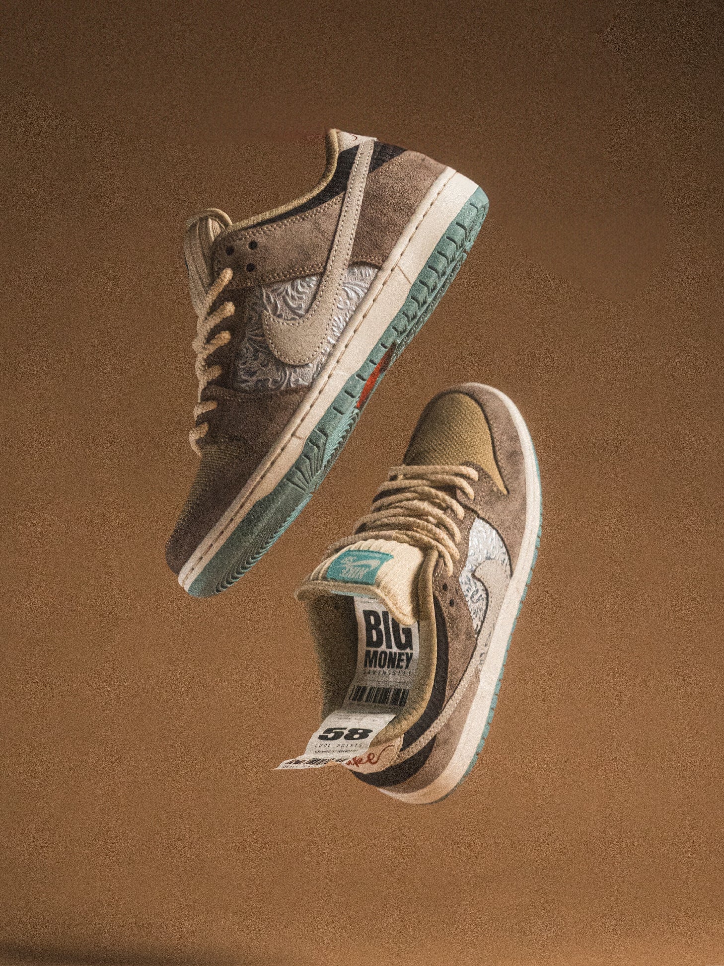 Nike SB Dunk Low Big Money en Broken Chains: Estilo Retro y Moderno