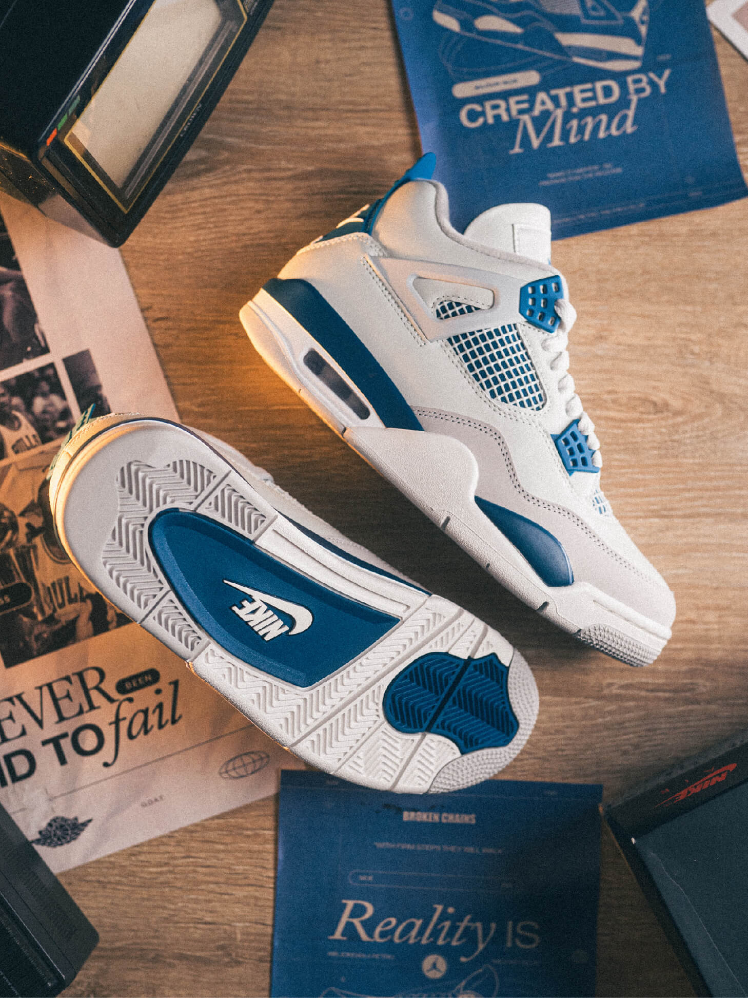 AIR JORDAN 4 MILITARY BLUE