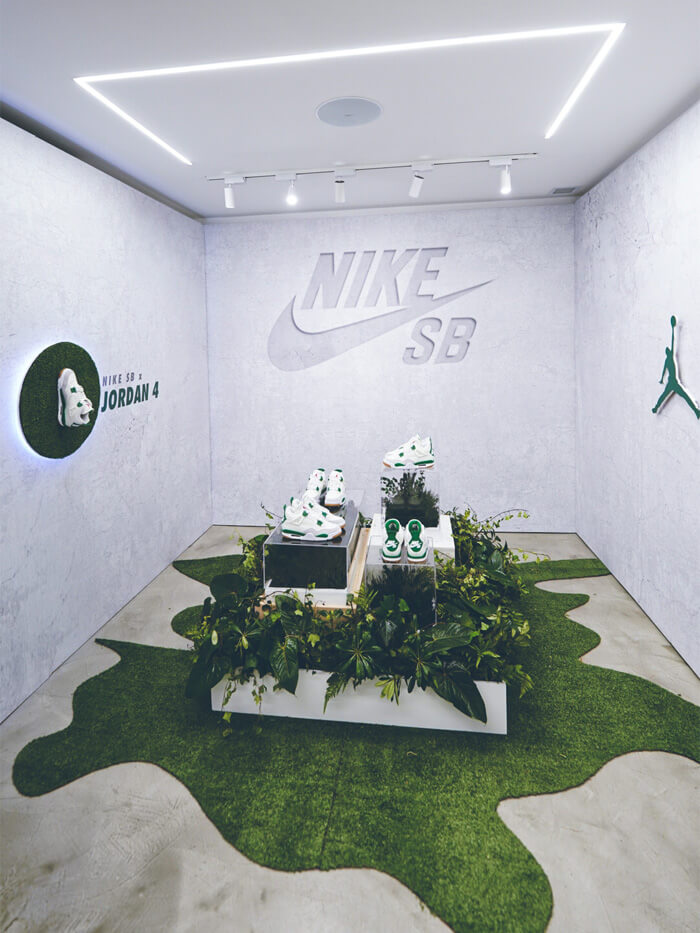 EXPERIENCIA NIKE SB X AIR JORDAN 4 PINE GREEN