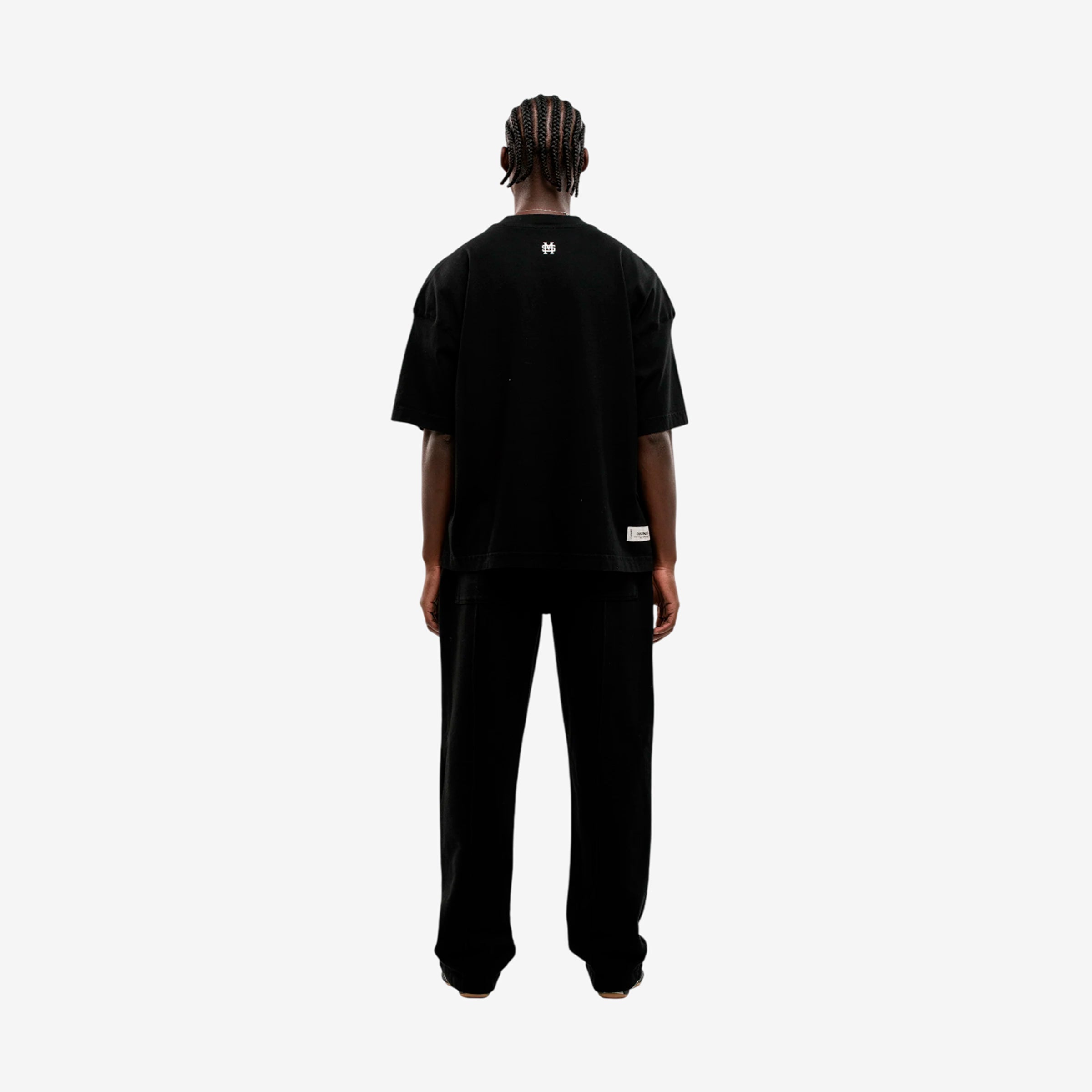 Monoic Camiseta Boxy Fit Básica V2 - Negro Oscuro