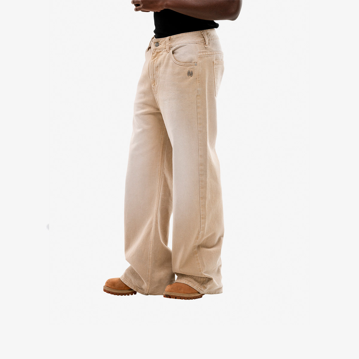 Monoic Wide Fit Jean - Khaki