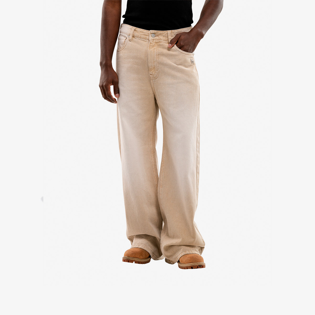 Monoic Wide Fit Jean - Khaki