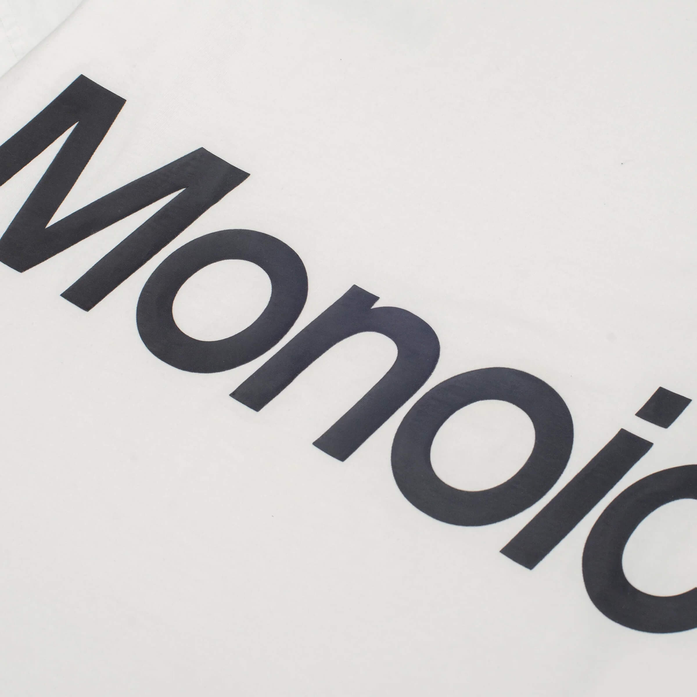 Monoic Camiseta Logo Oversized V2 - Off White