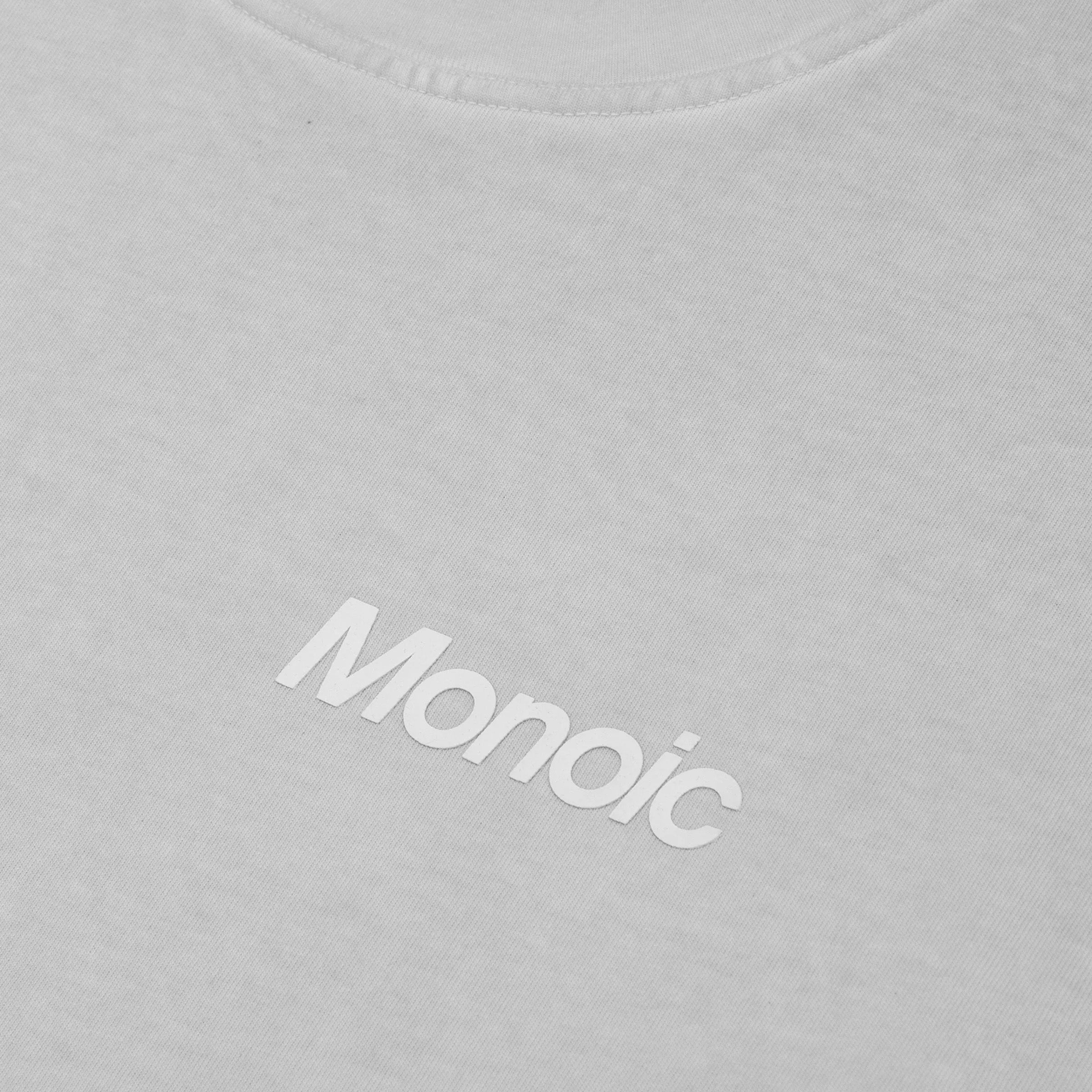 Monoic Camiseta Logo Oversized V2 - Gris Desgastado