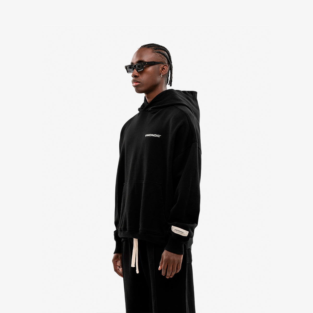 Monoic Hoodie Básico V2 - Negro Oscuro