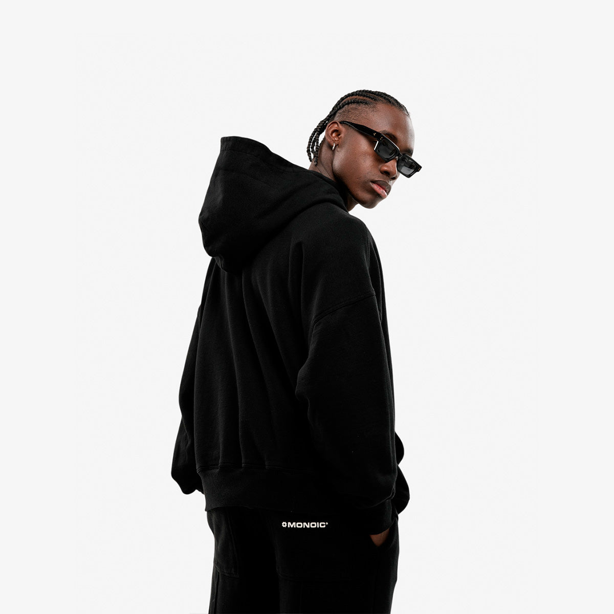 Monoic Hoodie Básico V2 - Negro Oscuro