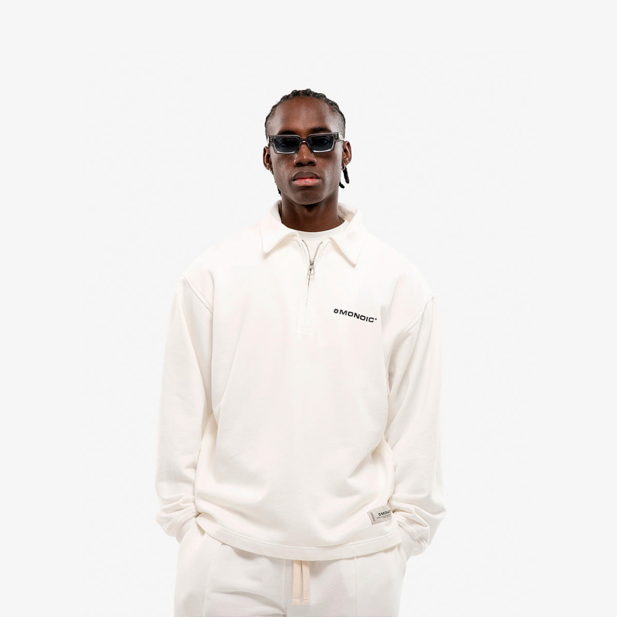 Monoic Quarter Zip V2 - Off White