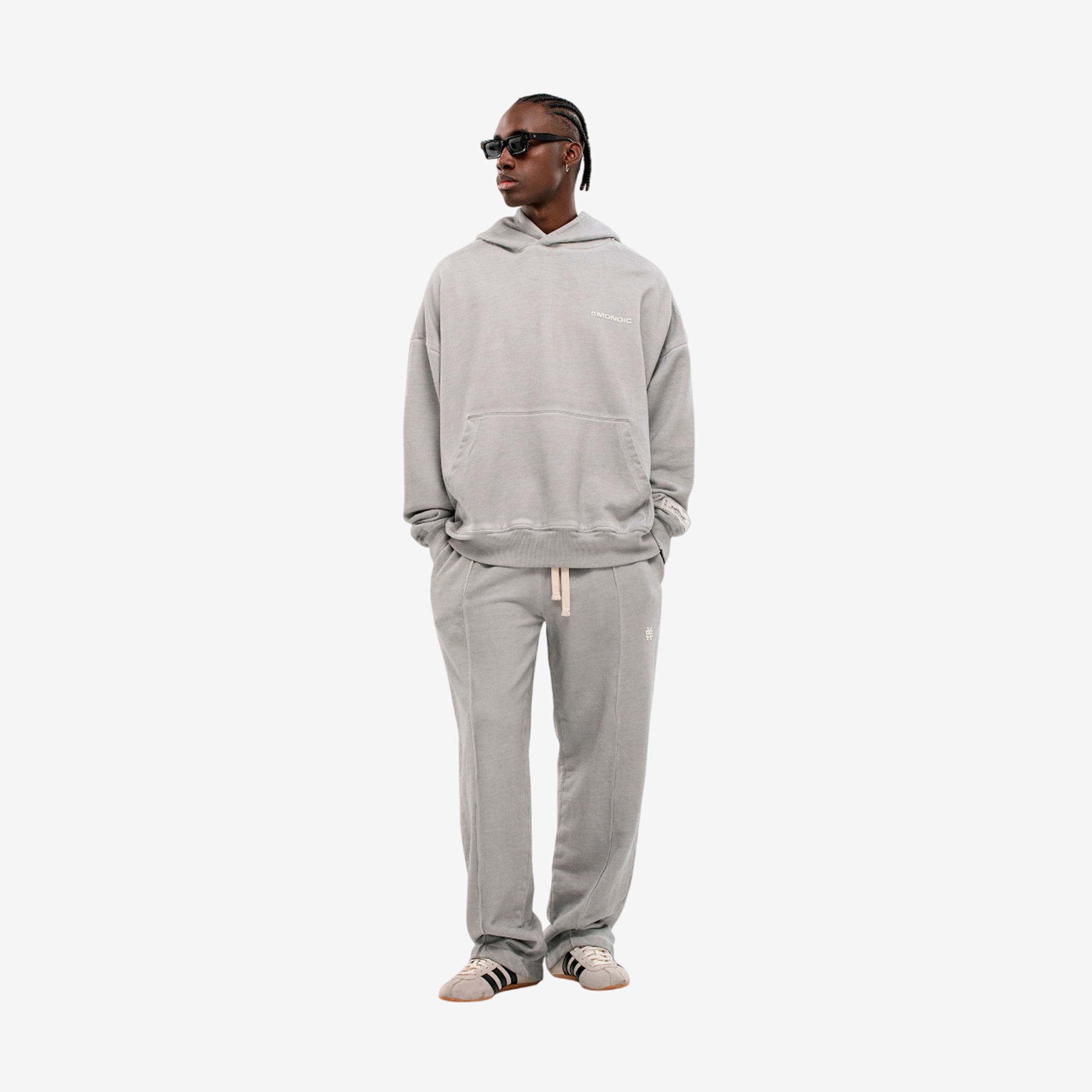 Monoic Hoodie Básico V2 - Gris Desgastado