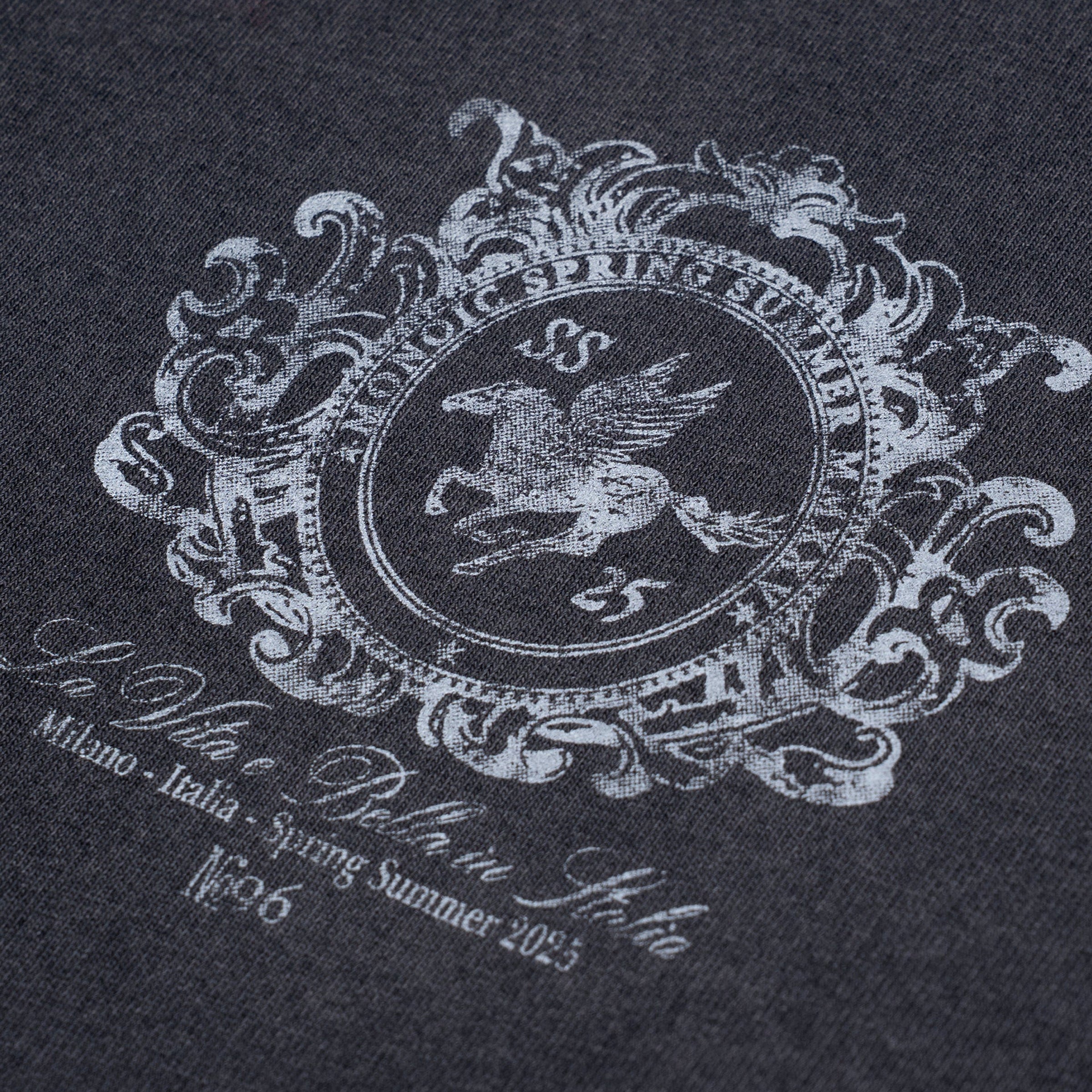 Monoic Camiseta Oversized Cavalho 'Negro Desgastado'