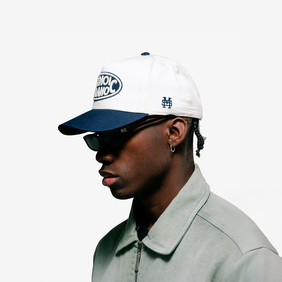 Monoic Gorra Milano 'Crema y Azul'