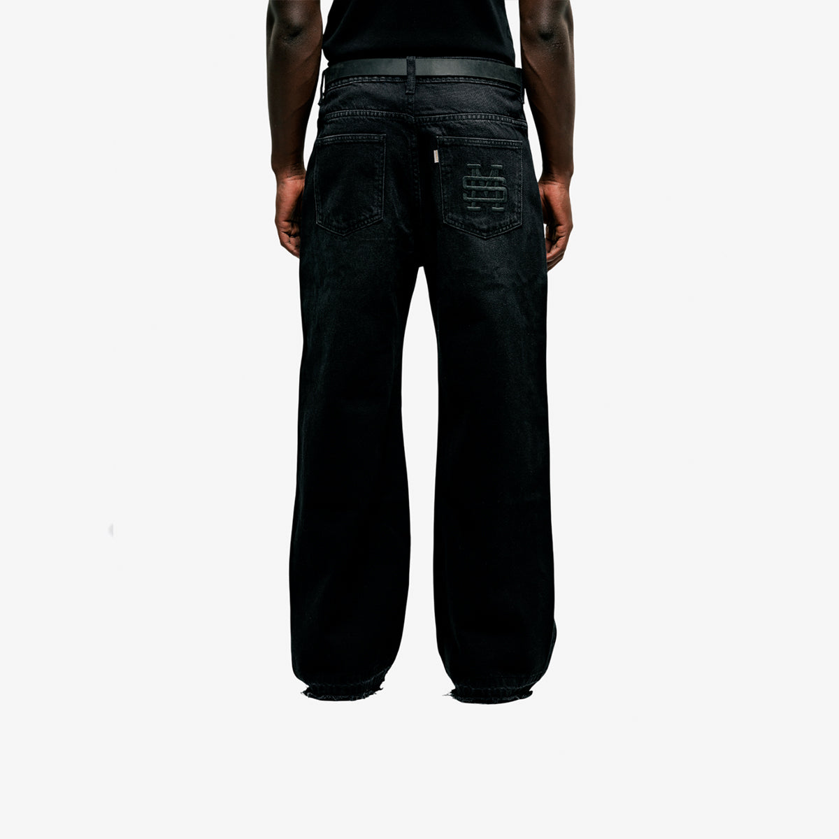 Monoic Flared Pants 'Negro Desgastado'