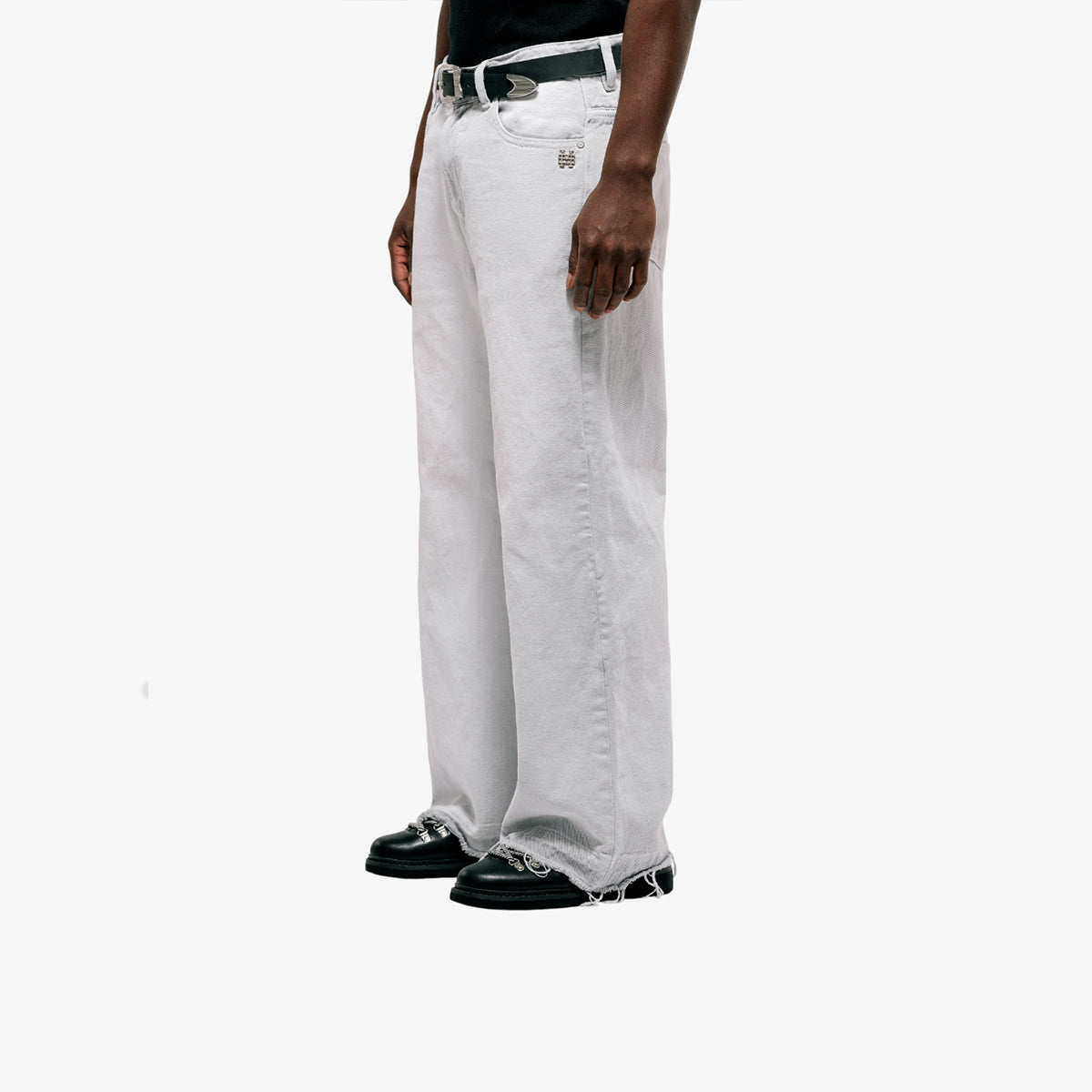 Monoic Flared Pants 'Gris Claro Desgastado'