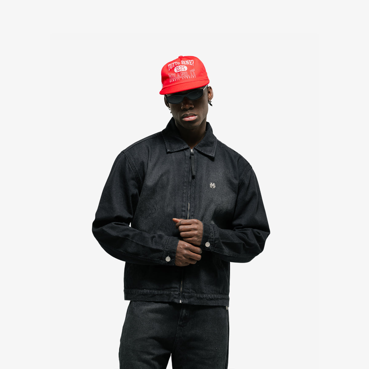 Monoic Drill Jacket 'Negro Desgastado'