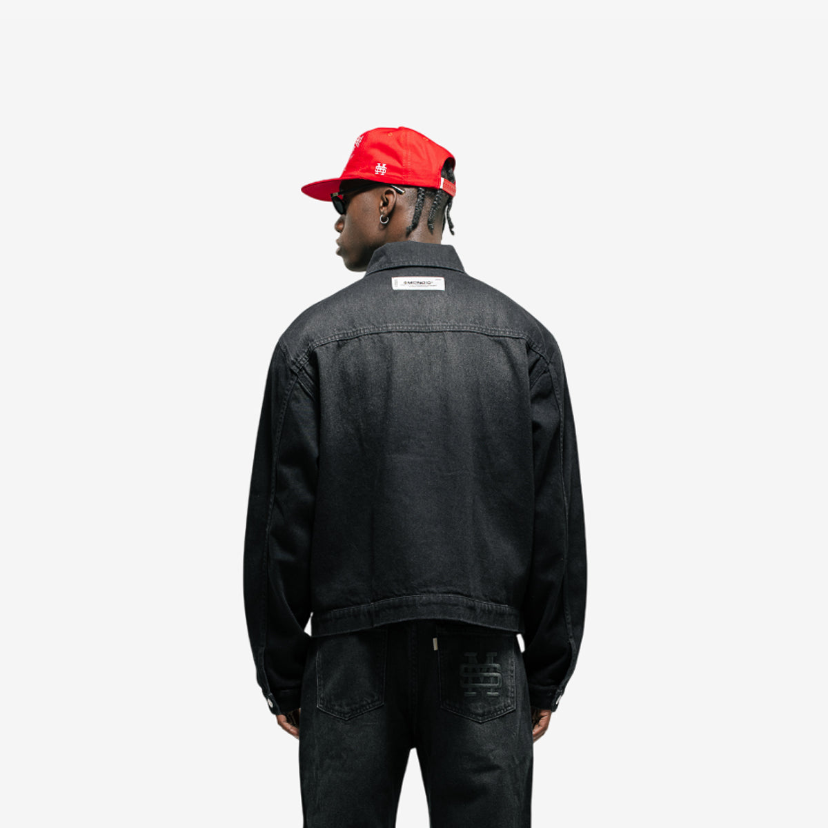 Monoic Drill Jacket 'Negro Desgastado'