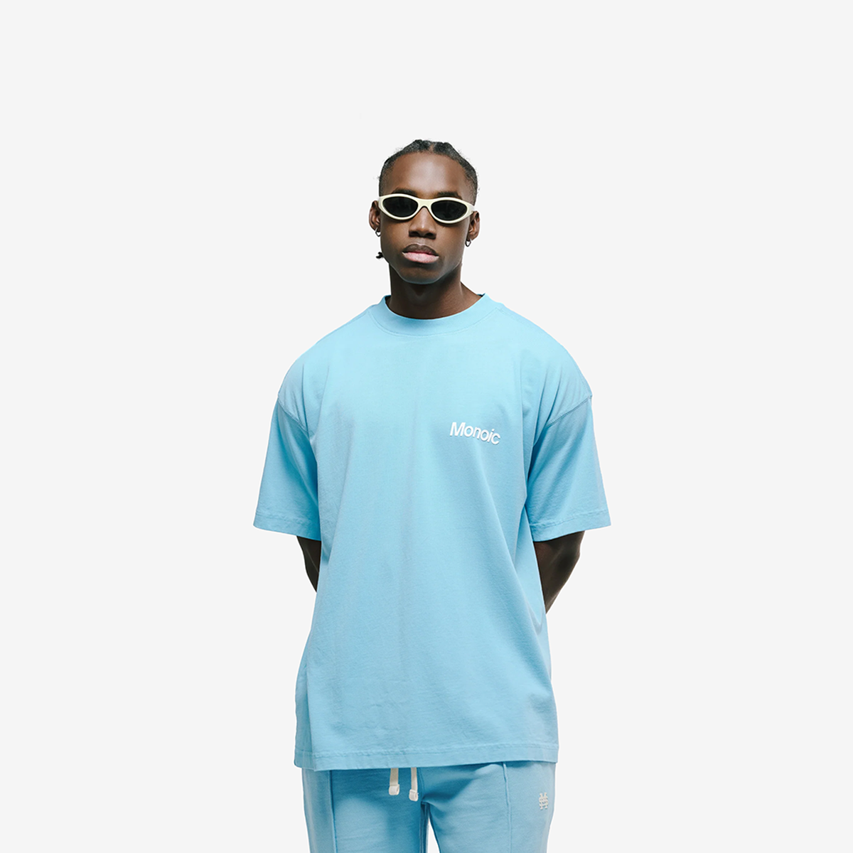 Monoic Camiseta Logo Oversized V4 - Azul Claro