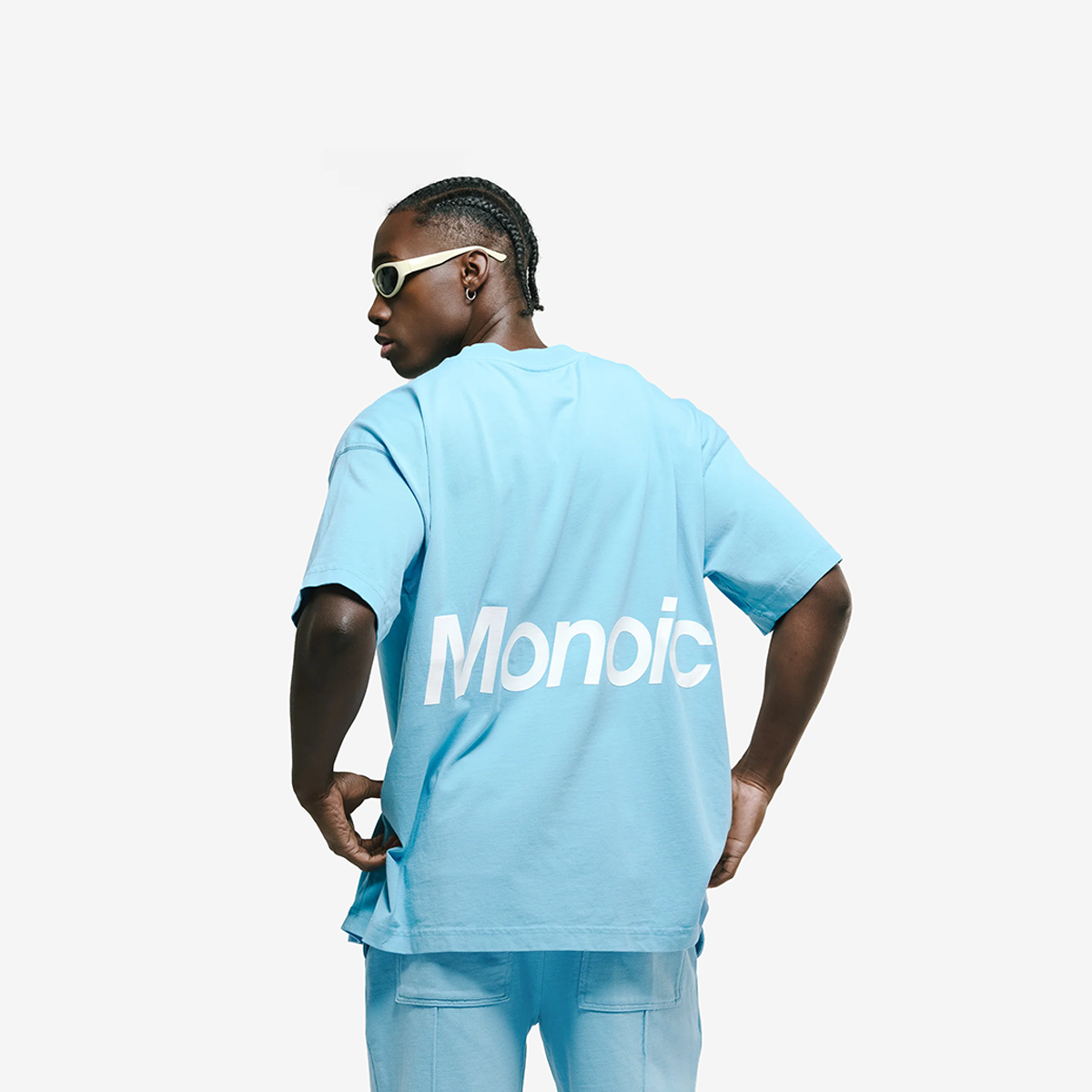 Monoic Camiseta Logo Oversized V4 - Azul Claro