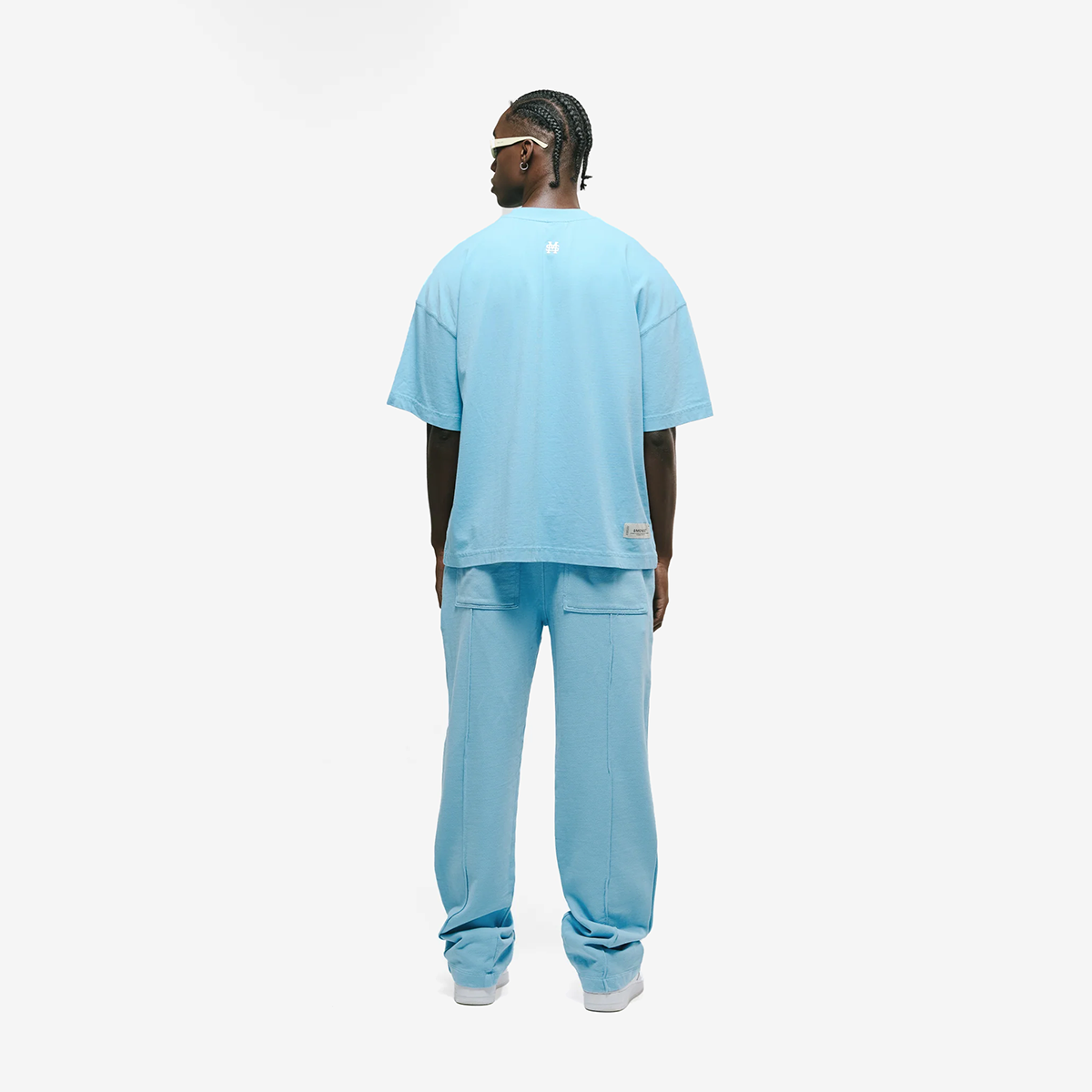 Monoic Camiseta Boxy Fit Básica V4 - Azul Claro