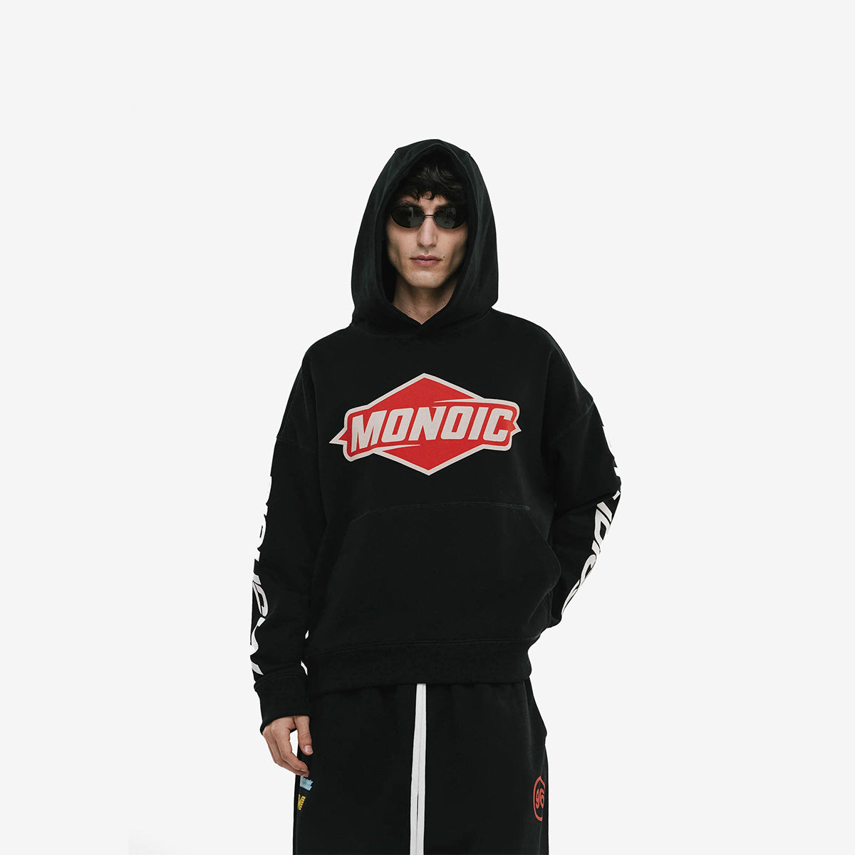Monoic Hoodie Oversized Oil 'Negro Oscuro'
