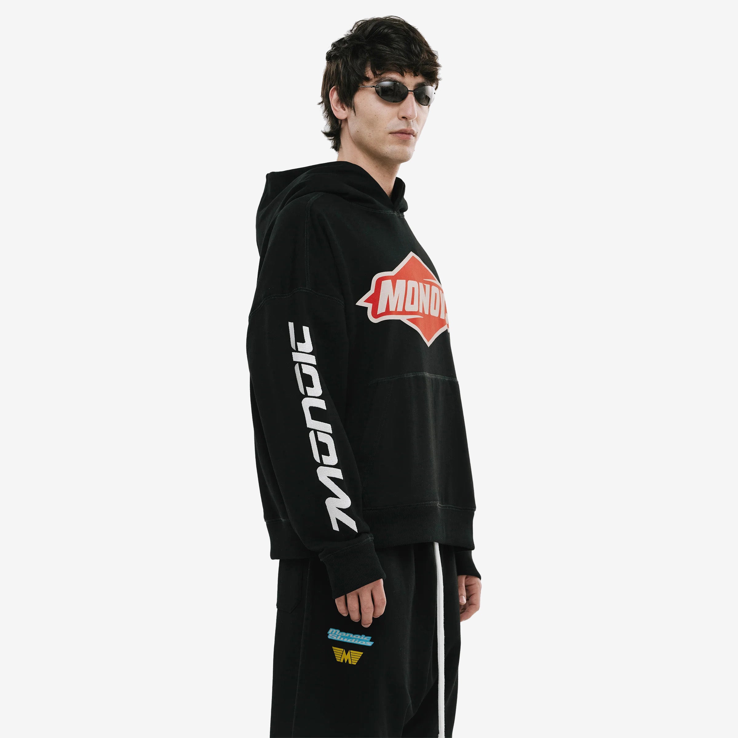 Monoic Hoodie Oversized Oil 'Negro Oscuro'