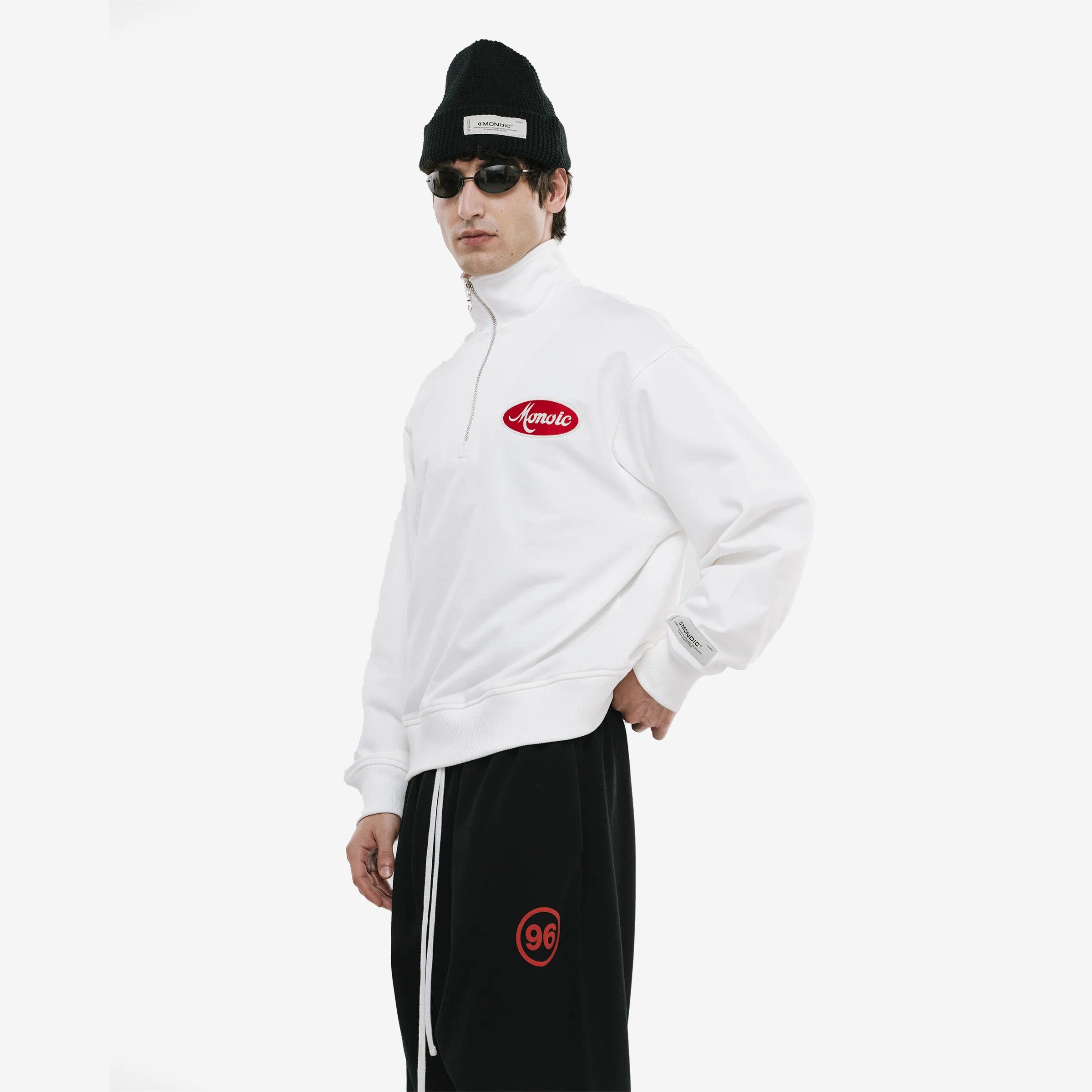 Monoic Quarter Zip Team 'Off White'