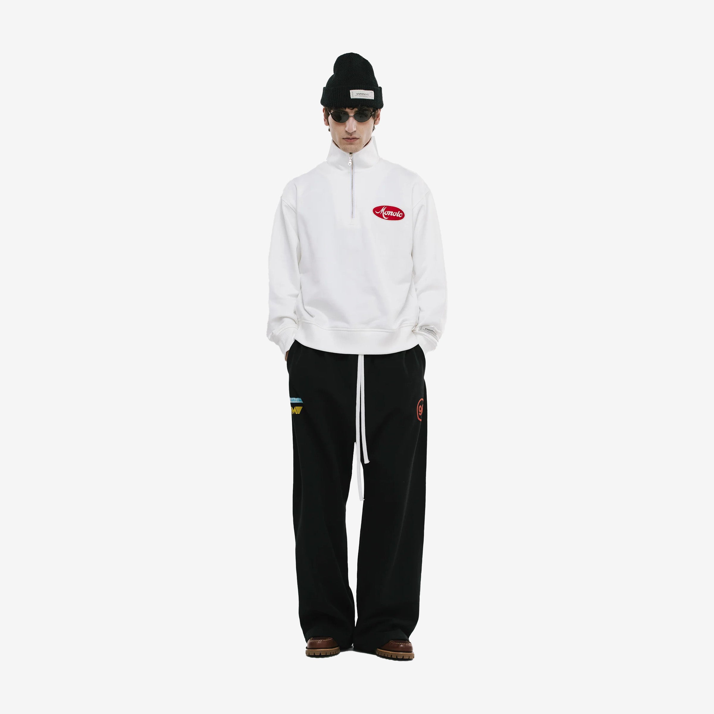 Monoic Quarter Zip Team 'Off White'