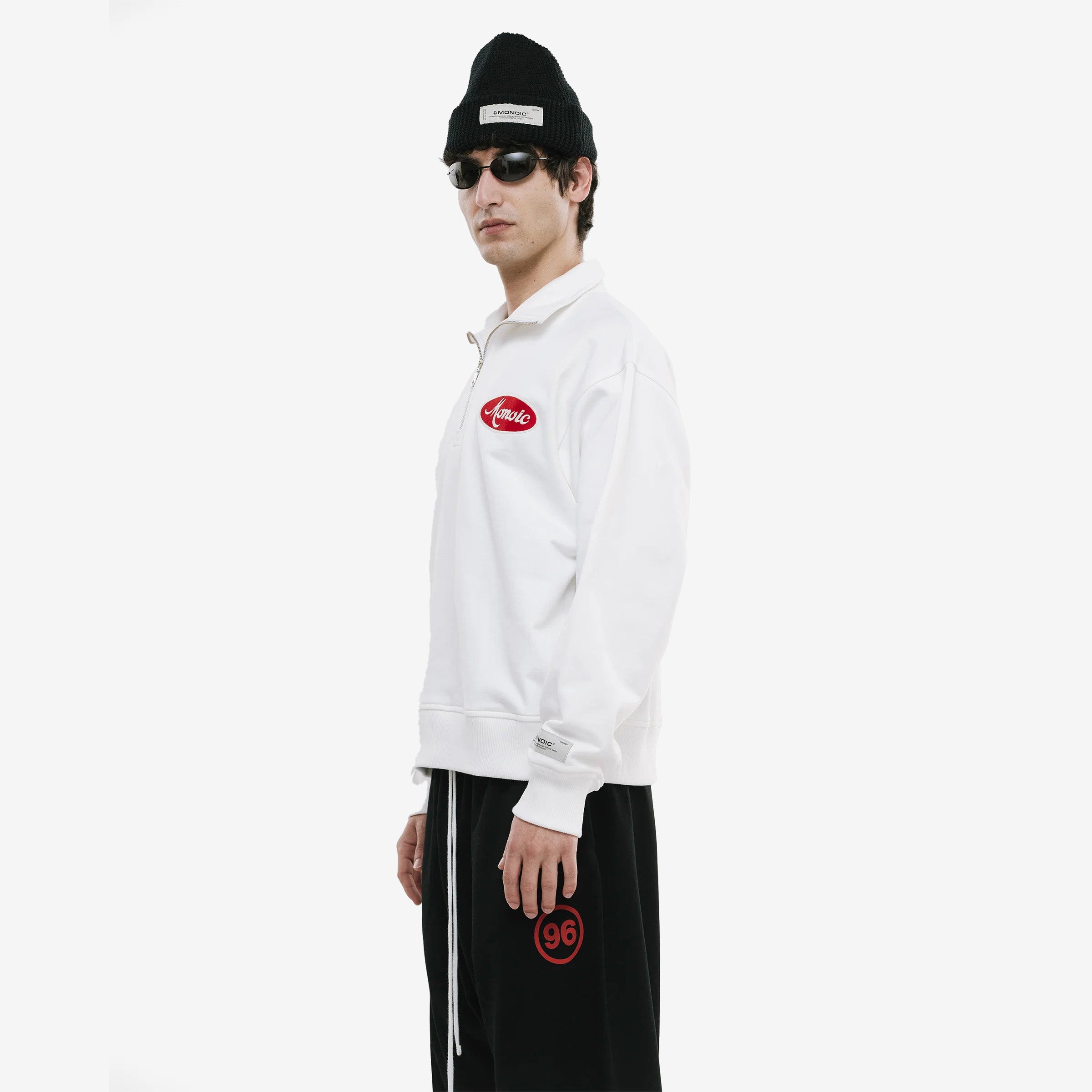 Monoic Quarter Zip Team 'Off White'