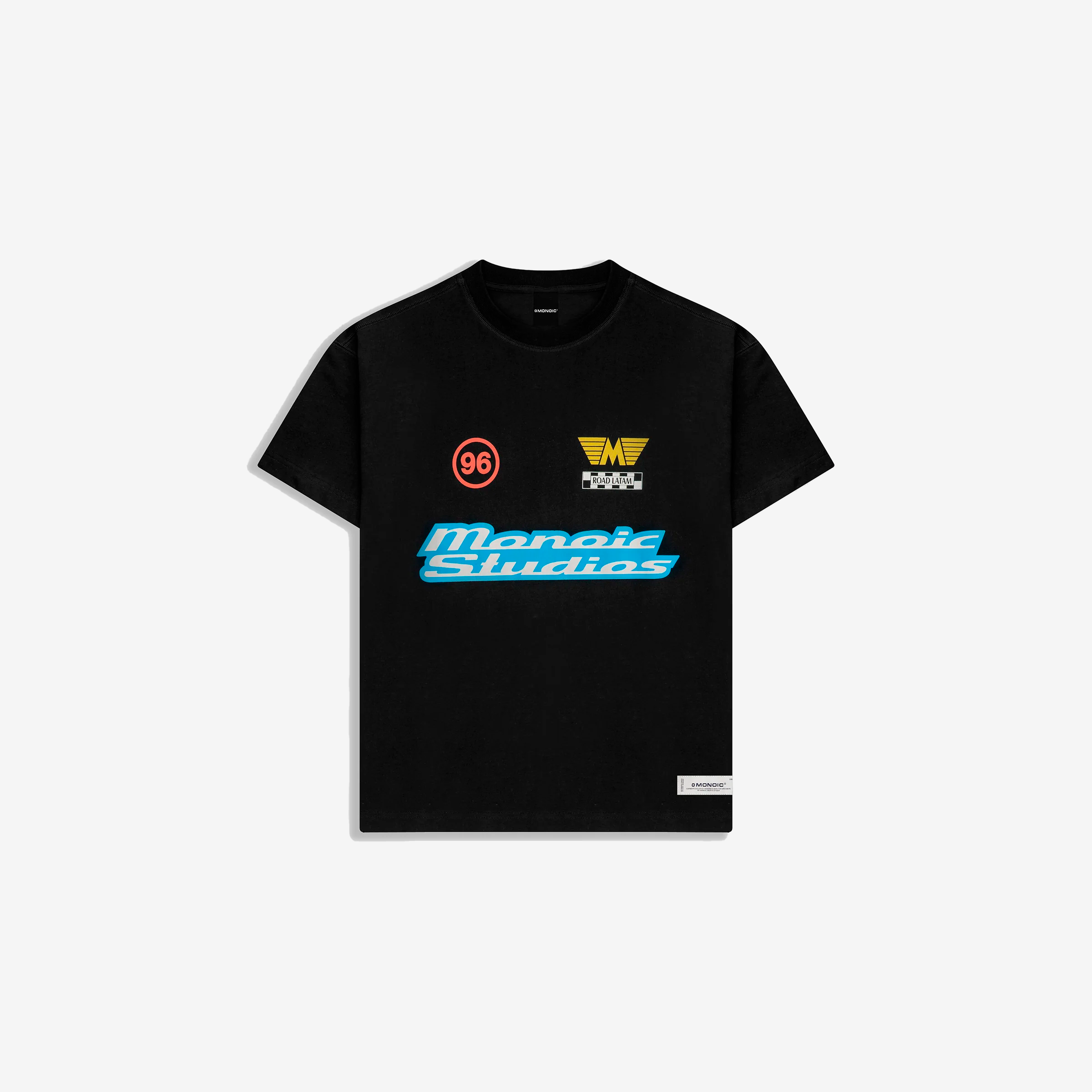 Monoic Camiseta Oversized Racing 'Negro Oscuro'