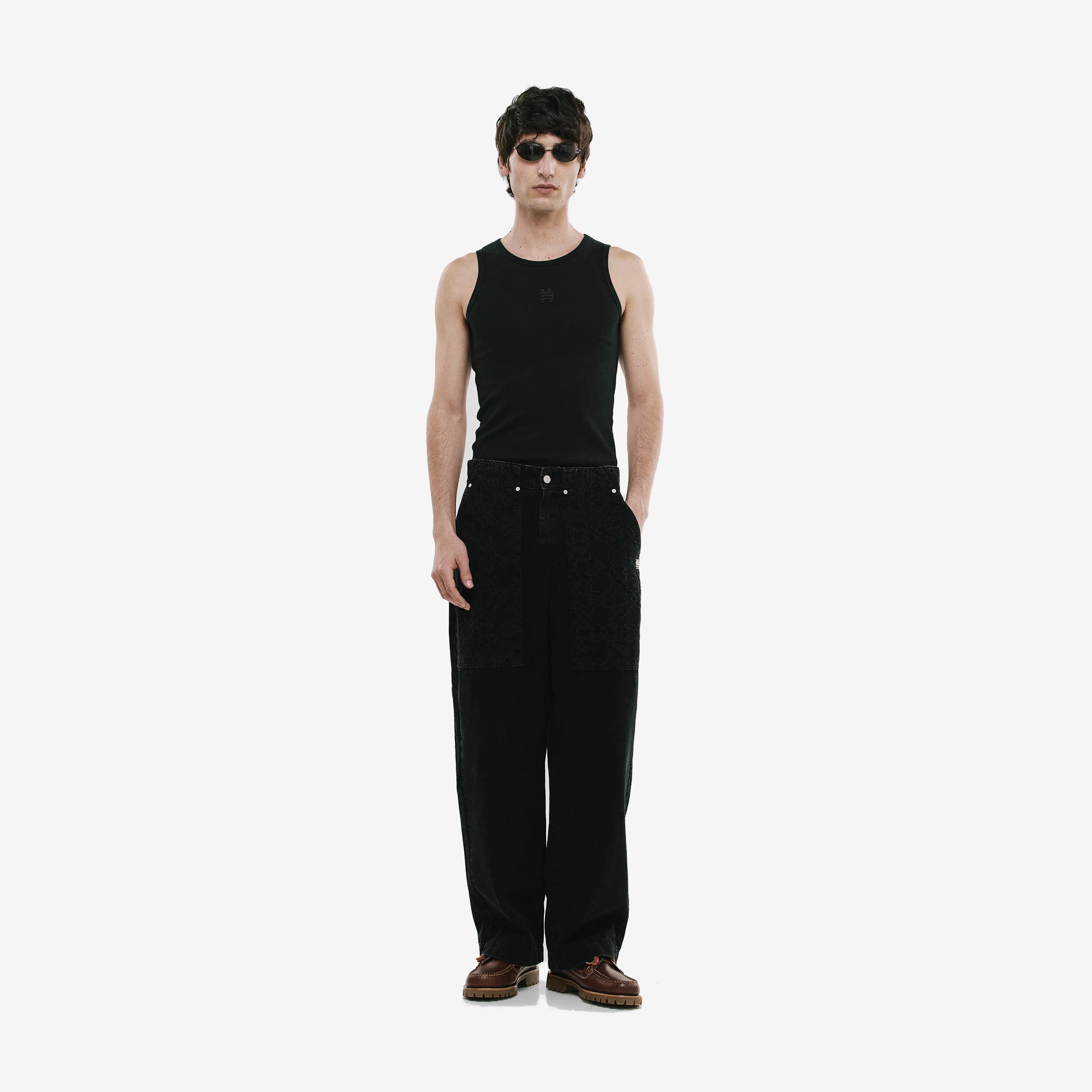 Monoic Wide Fit Chore Pants 'Negro'