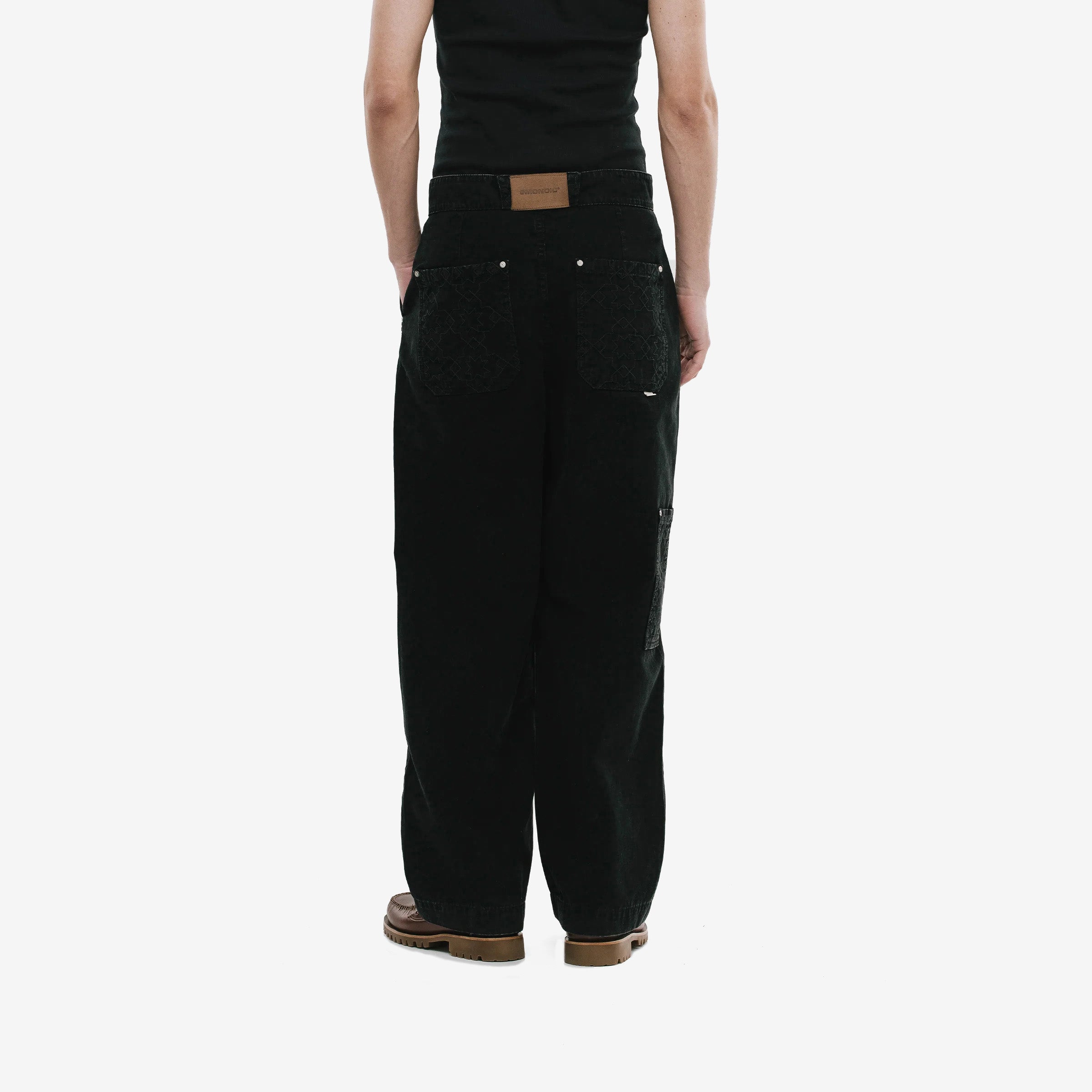 Monoic Wide Fit Chore Pants 'Negro'