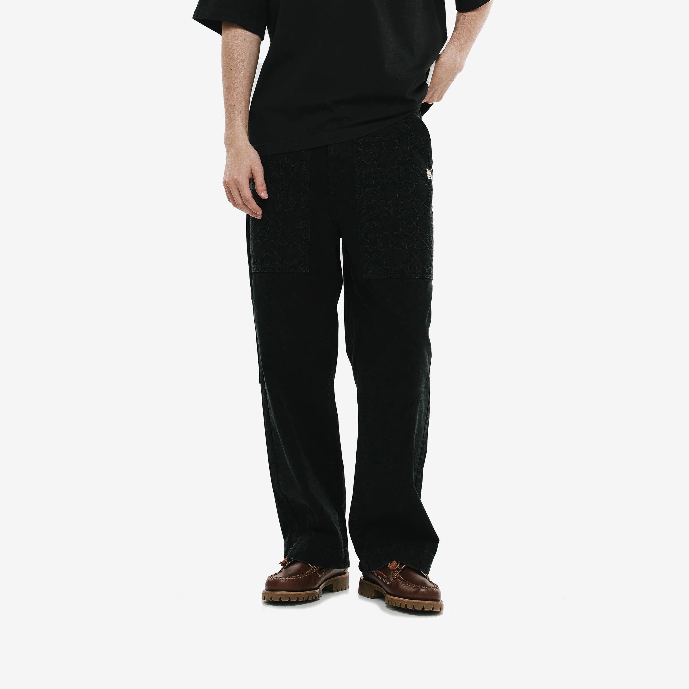 Monoic Wide Fit Chore Pants 'Negro'