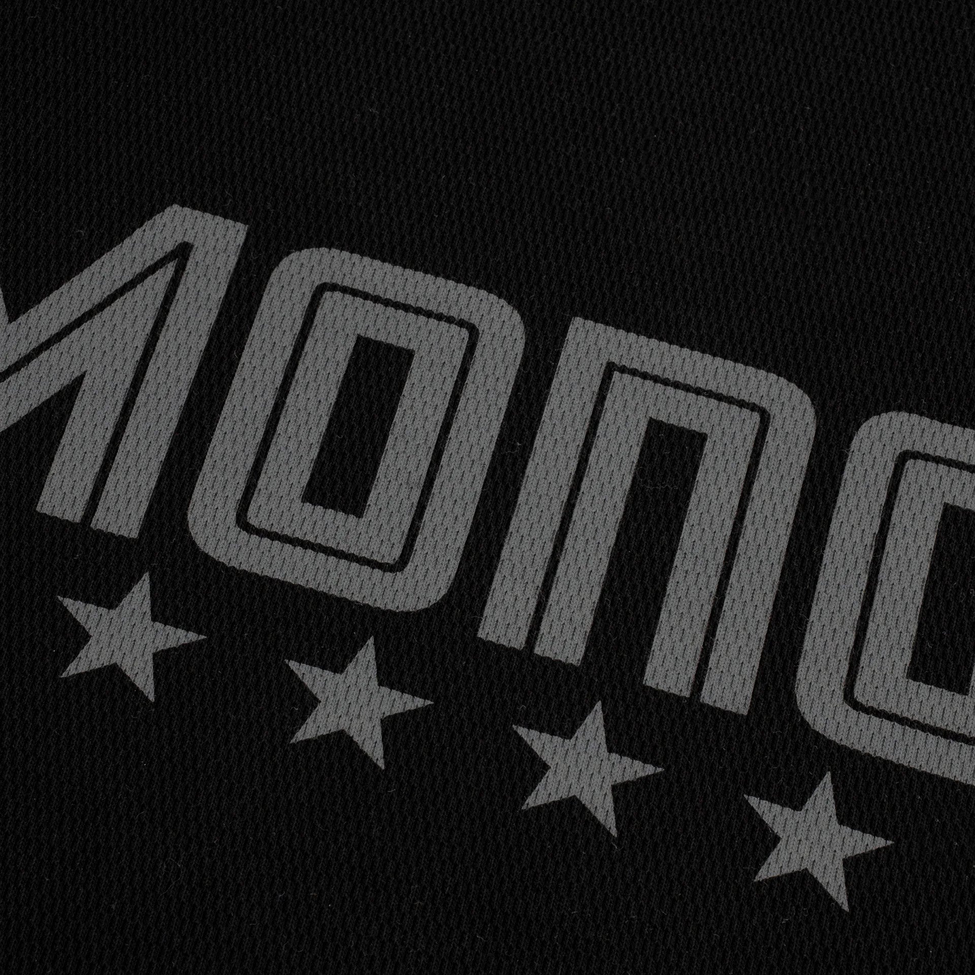Monoic Camiseta Oversized Shield Waffle Long Sleeve' Negro' (Exclusive)