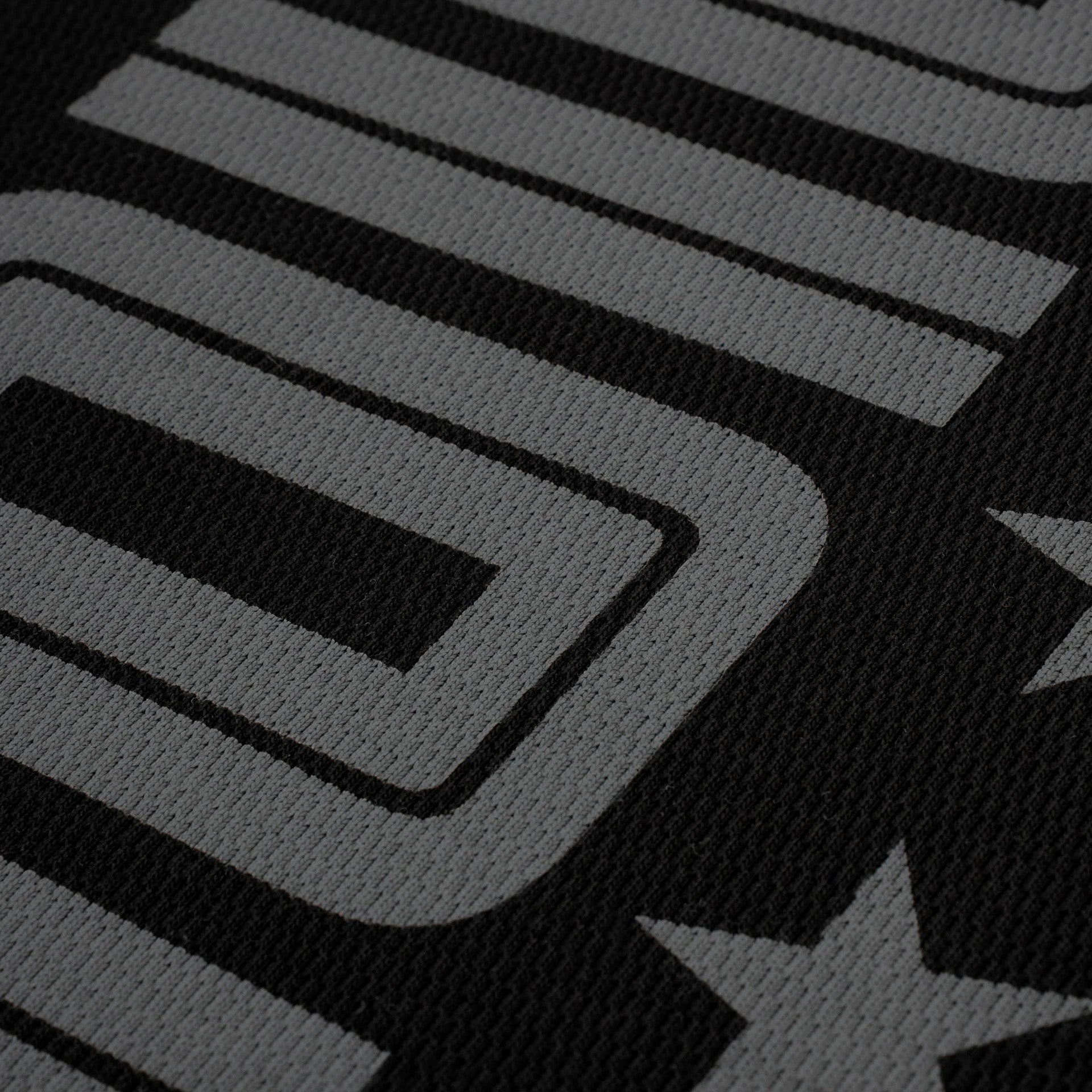 Monoic Camiseta Oversized Shield Waffle Long Sleeve' Negro' (Exclusive)