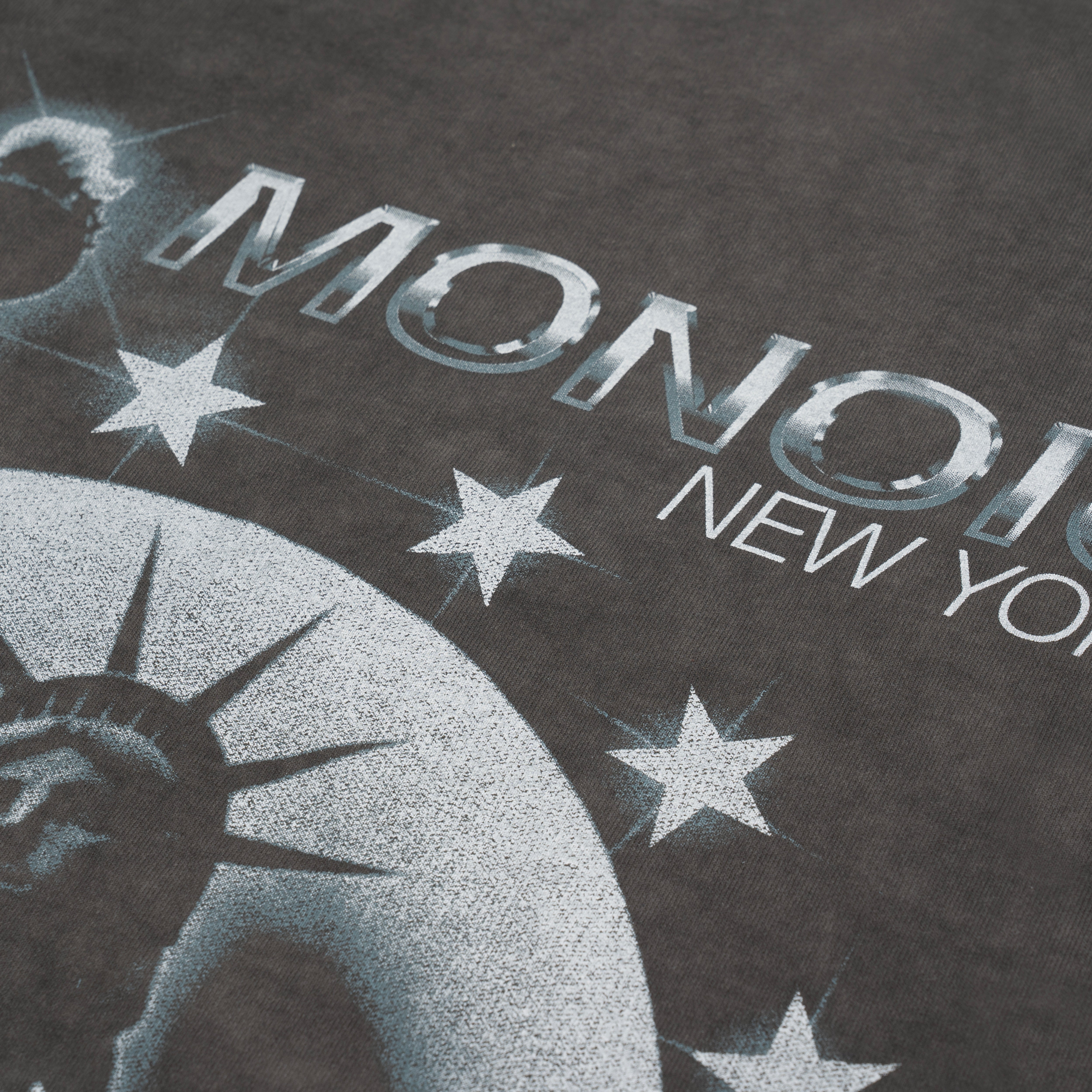 Monoic Camiseta Liberty Gris - Desgastado