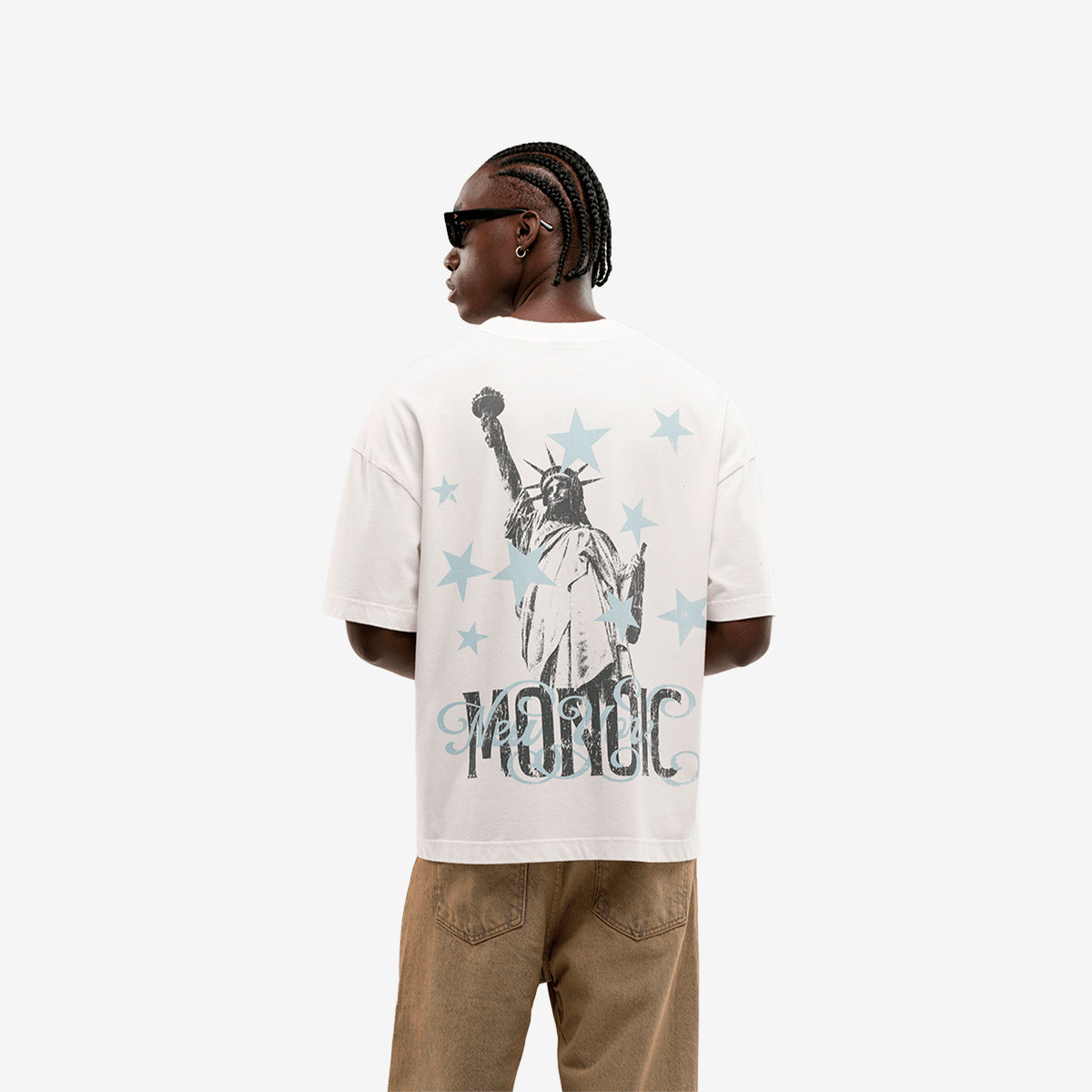 Monoic Camiseta Freedom - Blanco Hueso