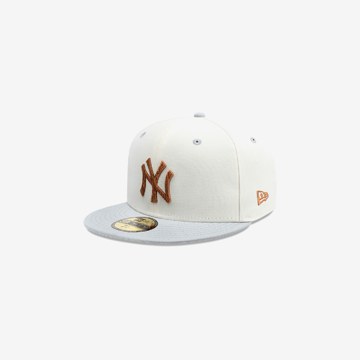 New York Yankees MLB Wooden 59FIFTY Closed White Cap