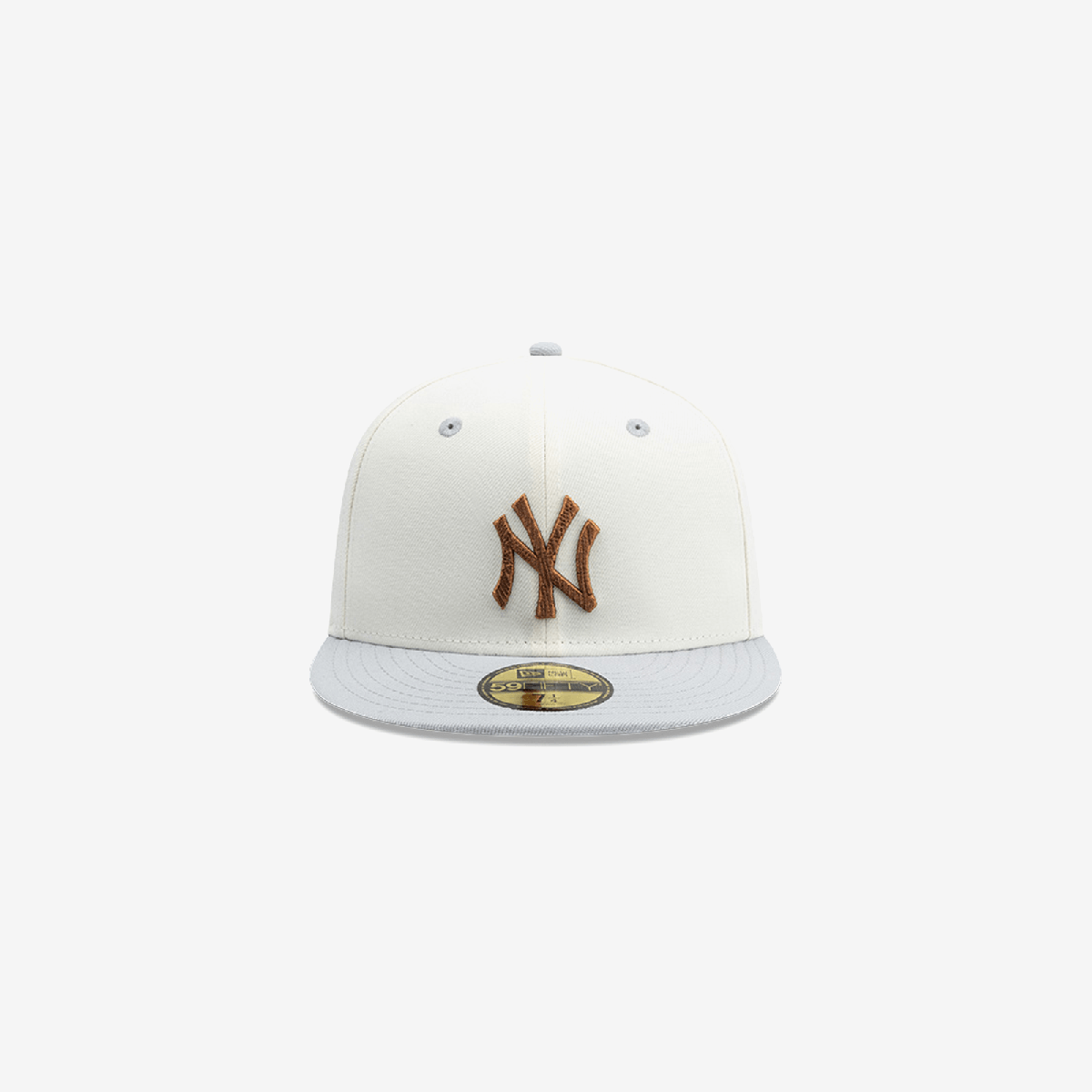New York Yankees MLB Wooden 59FIFTY Closed White Cap