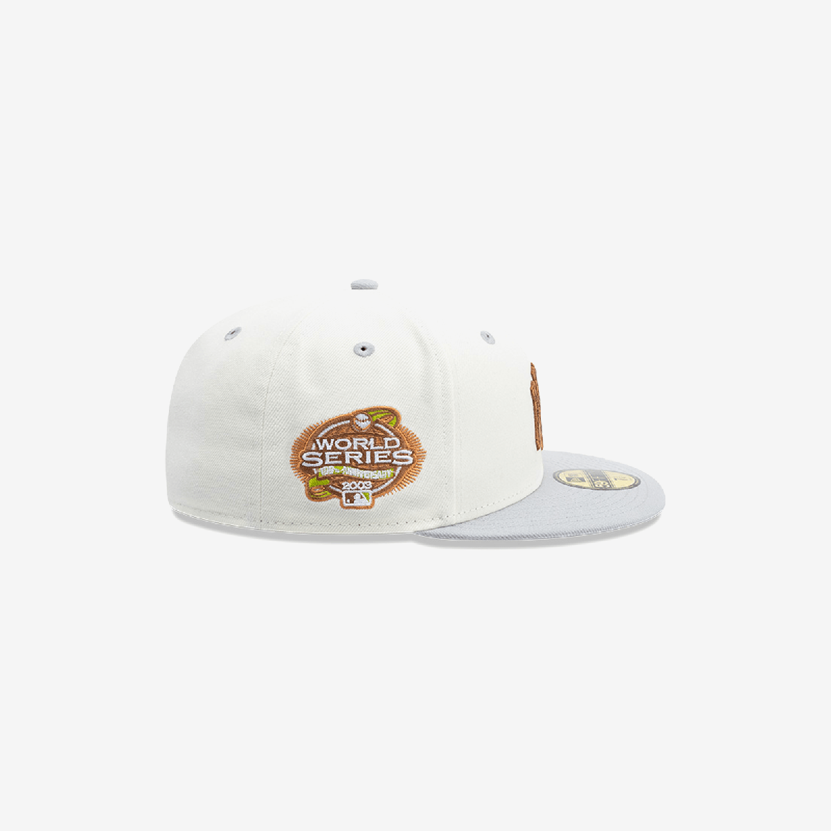 New York Yankees MLB Wooden 59FIFTY Closed White Cap