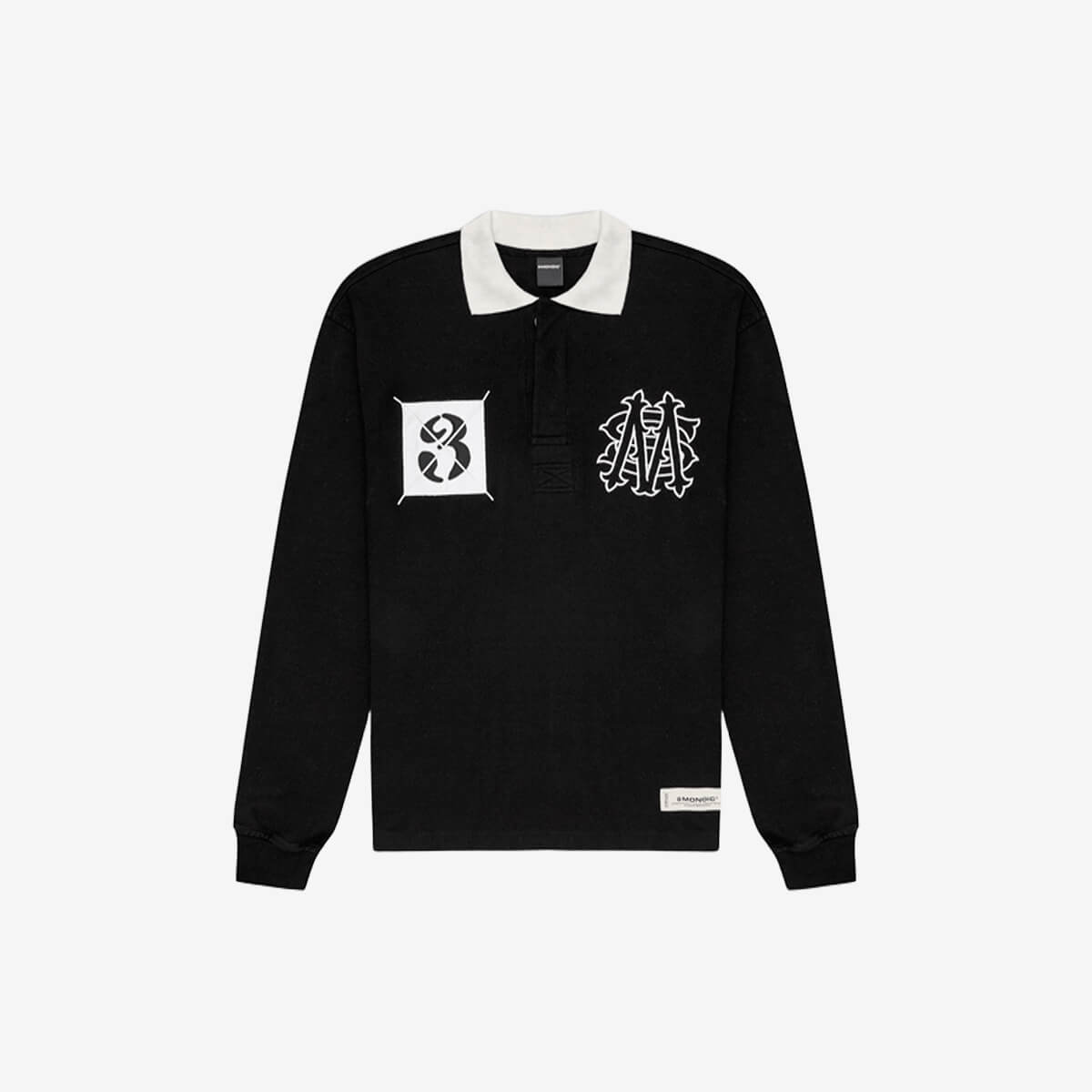 Monoic Camisa Polo Rugby - Negro Oscuro