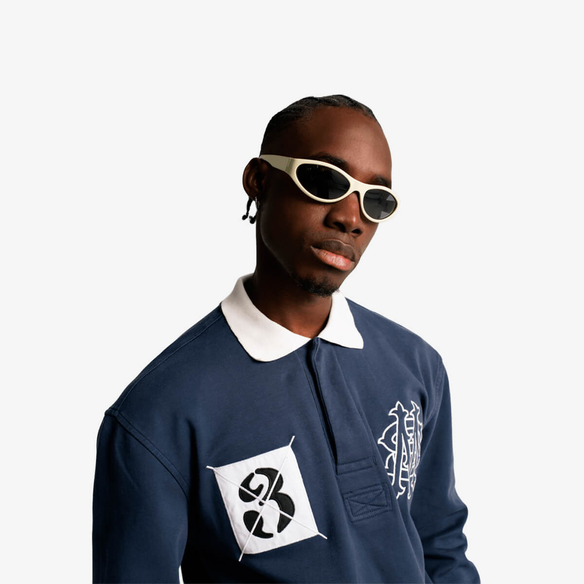 Monoic Camisa Polo Rugby Azul Navy