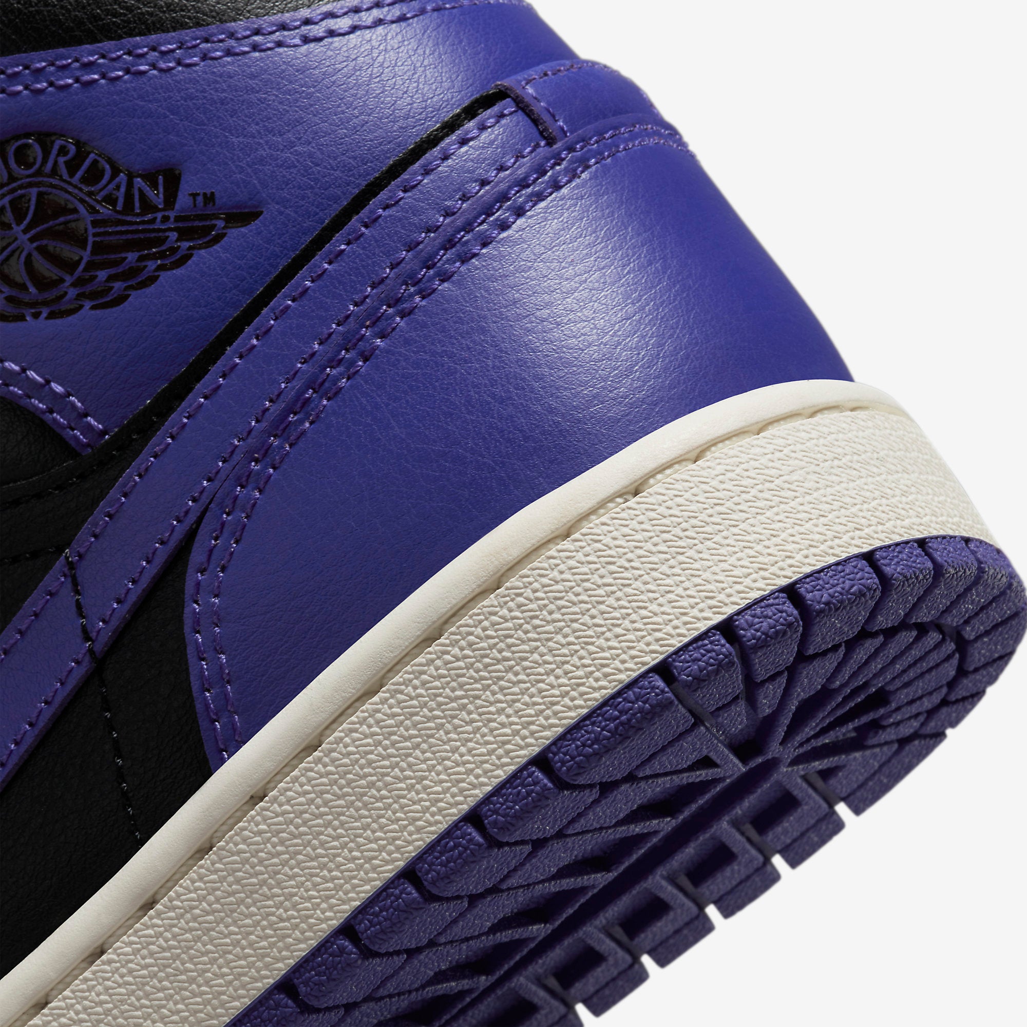 Air Jordan 1 Mid Purple Black | Broken Chains