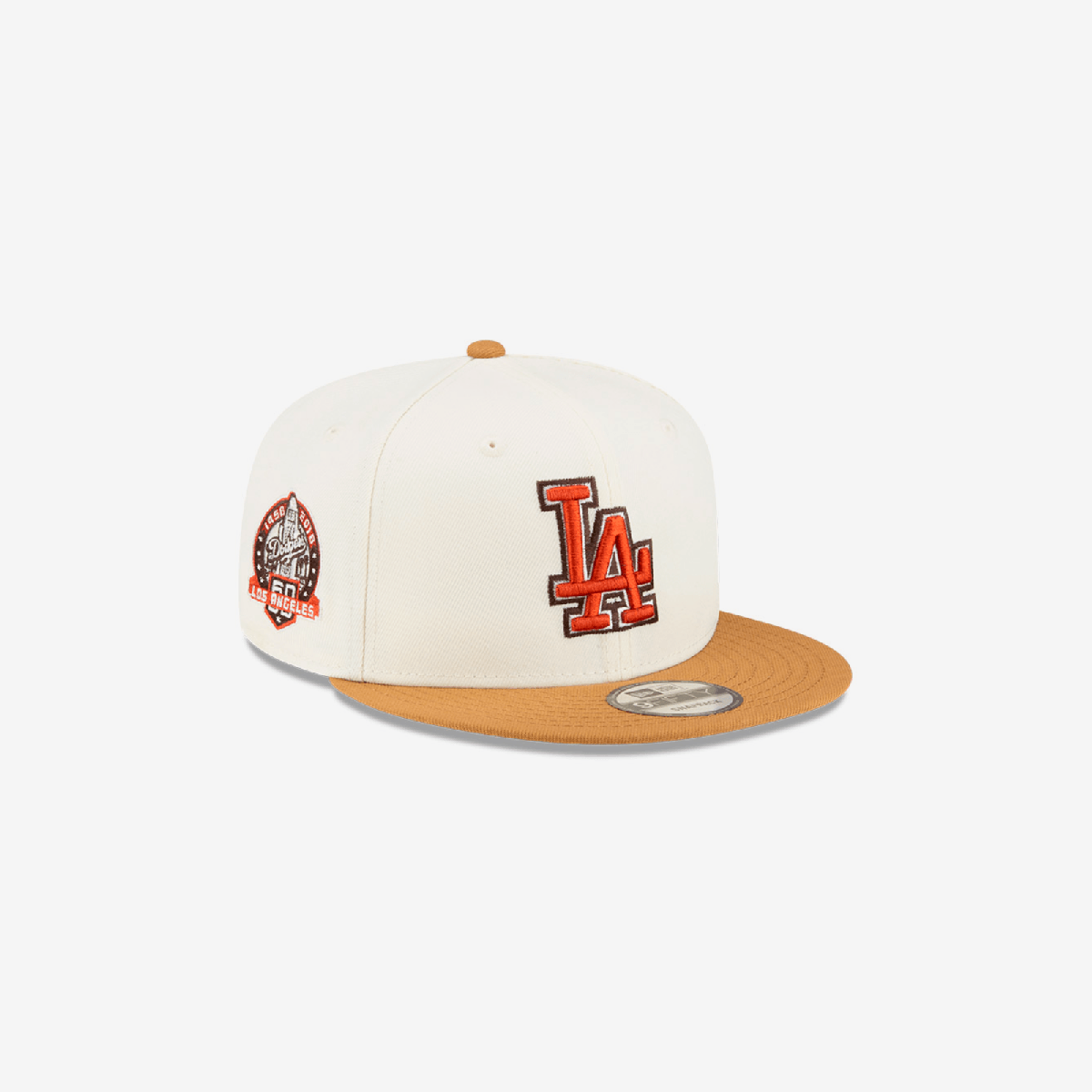 New Era Los Angeles Dodgers MLB Chrome Orange 9FIFTY Ajustable White Cap