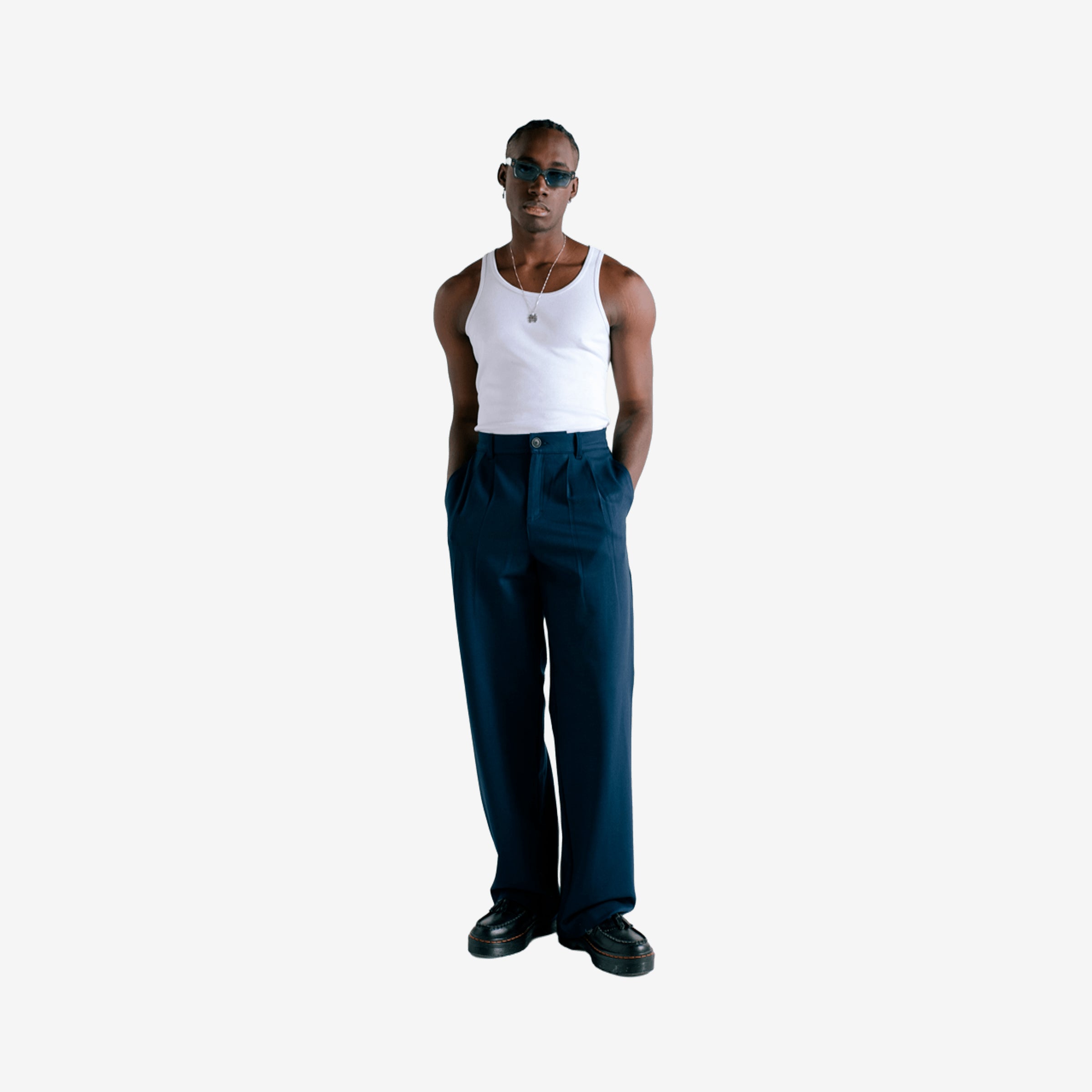 Monoic Trousers Pants - Azul Navy