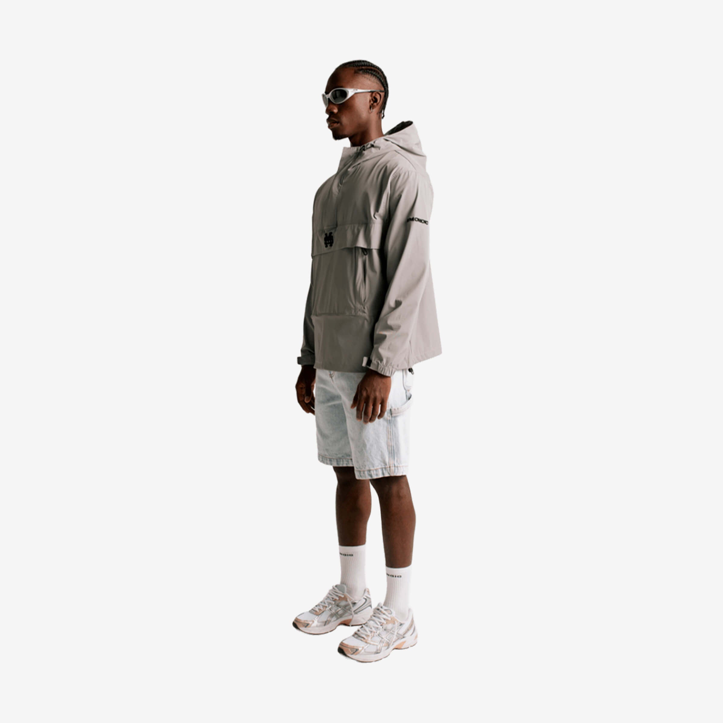 Monoic Windbreaker Jacket Gris