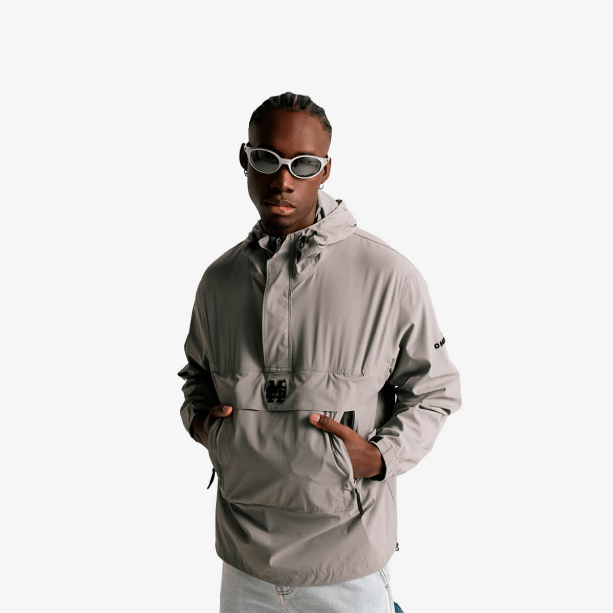 Monoic Windbreaker Jacket Gris