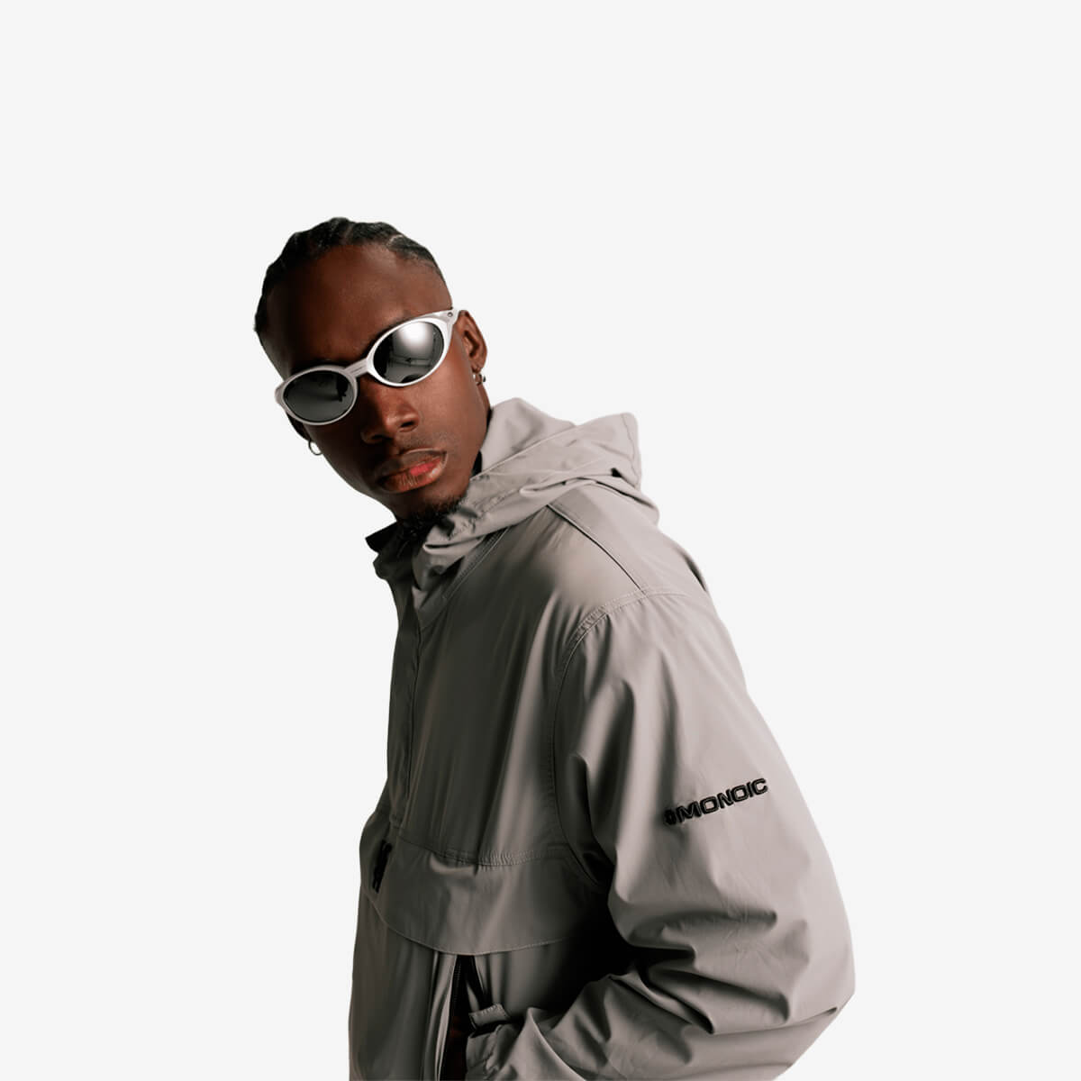 Monoic Windbreaker Jacket Gris