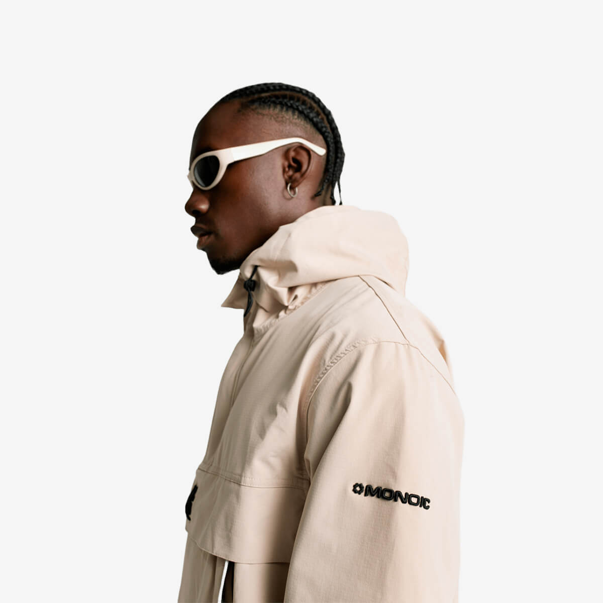 Monoic Windbreaker Jacket Beige