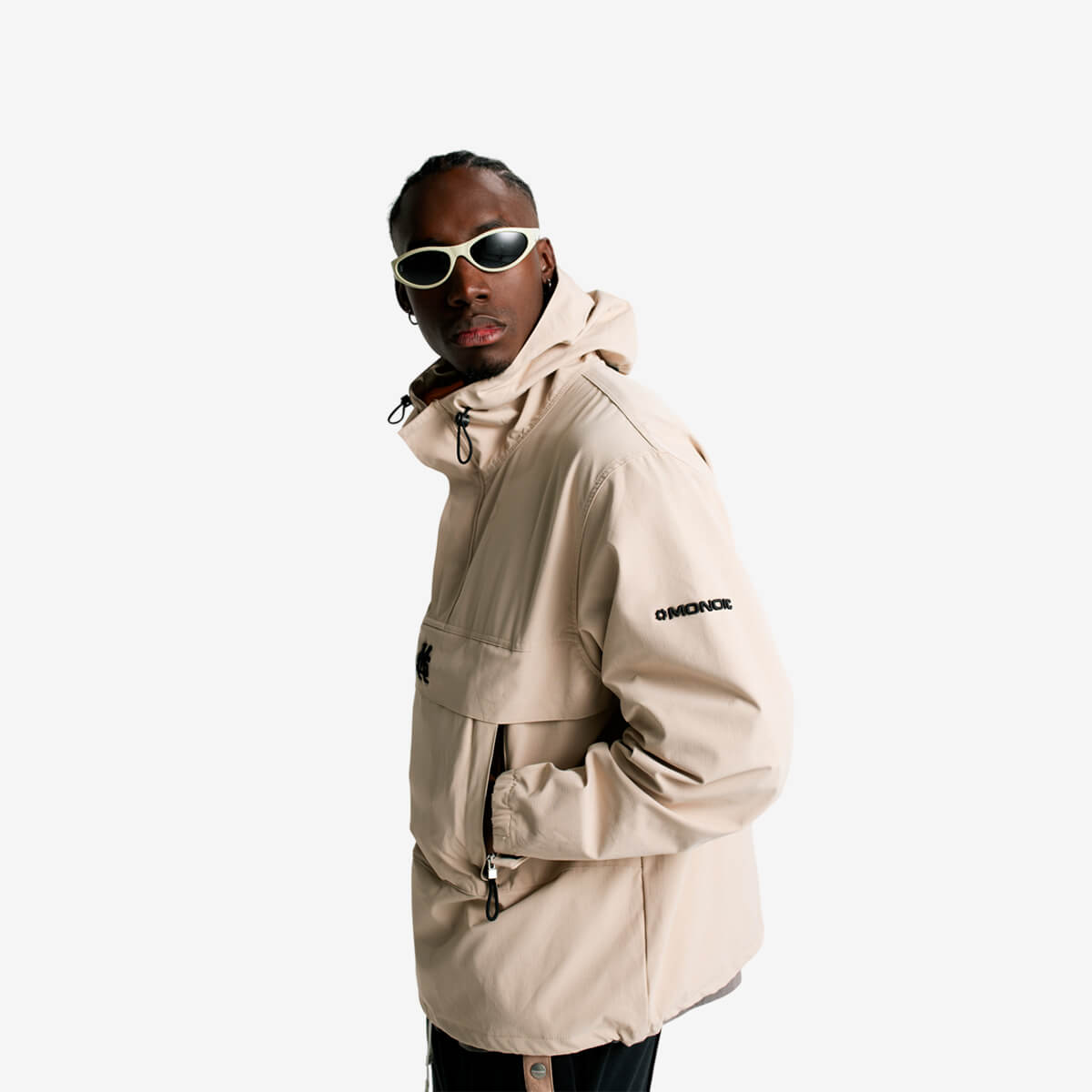 Monoic Windbreaker Jacket Beige