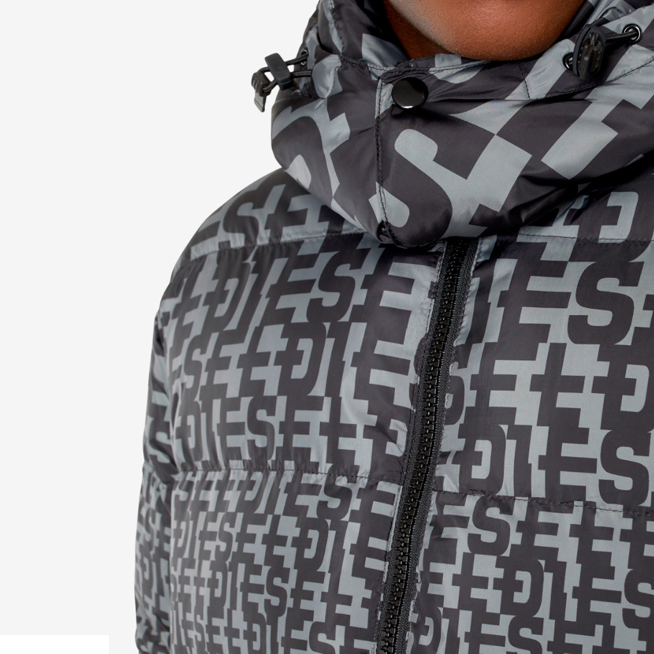 Diesel Chaqueta Invierno W-Step-Mon Giacca 'Grey'