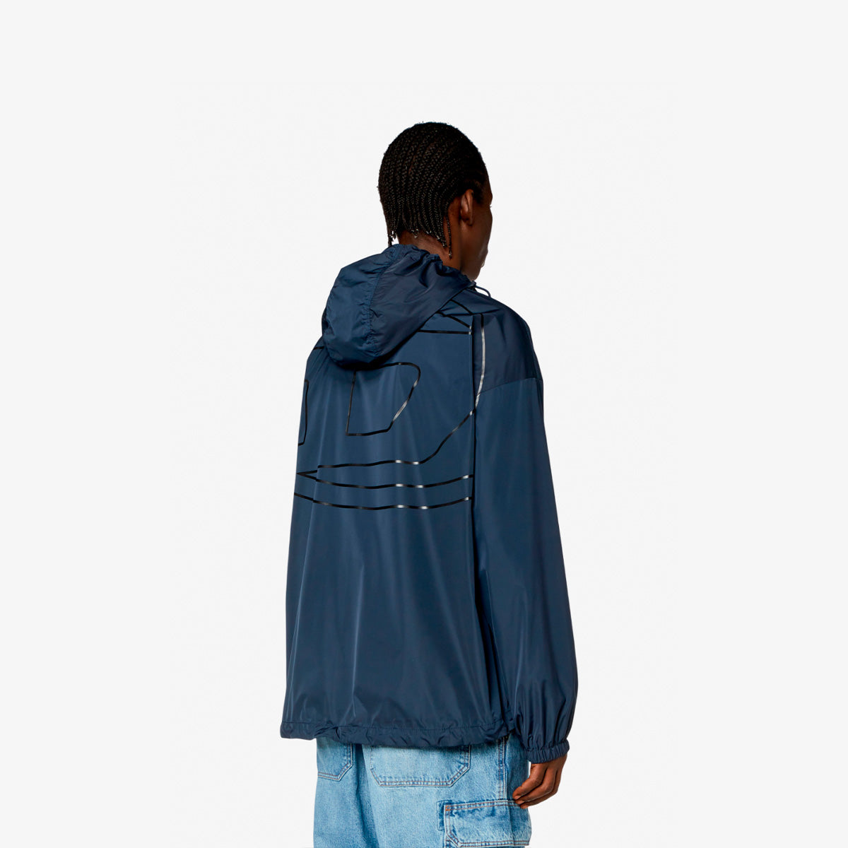 Diesel Chaqueta Rompe Vientos J-Clog 'Blue'