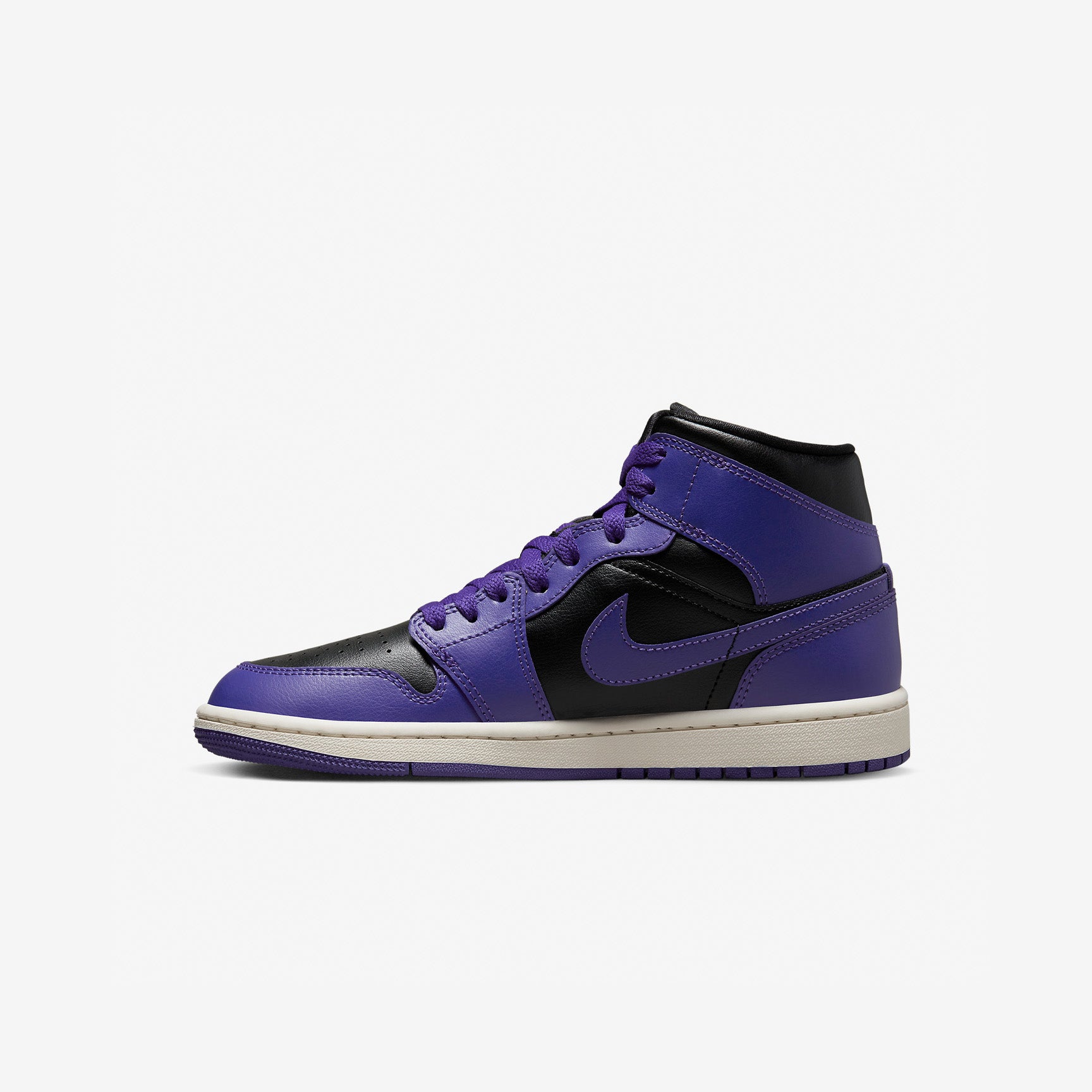 Women's Air Jordan 1 Mid 'Purple Black'
